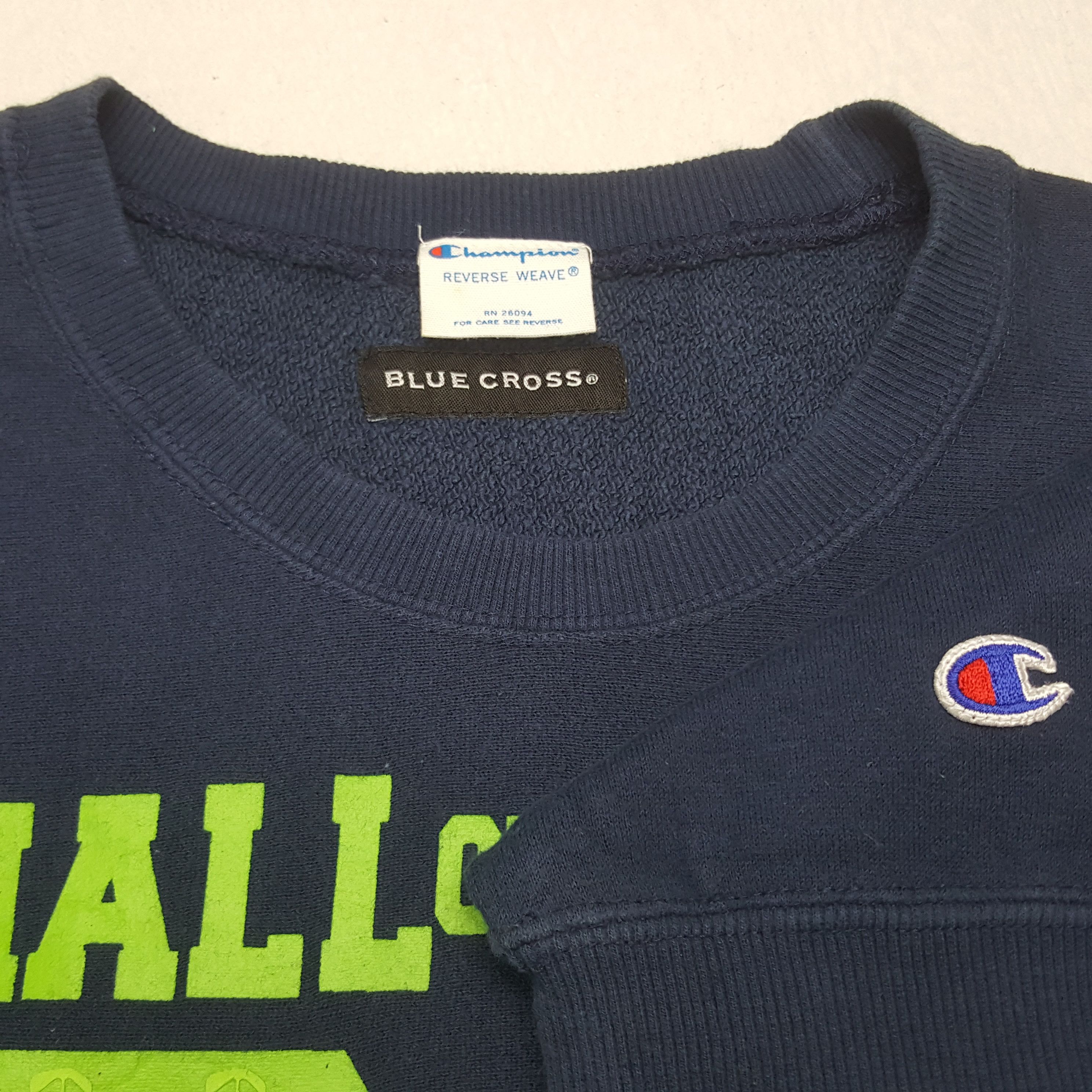 Champion × Vintage Vintage Champion X Blue Cross Healthcare Sweatshirt C279N15 Size US S / EU 44-46 / 1 - 5 Thumbnail