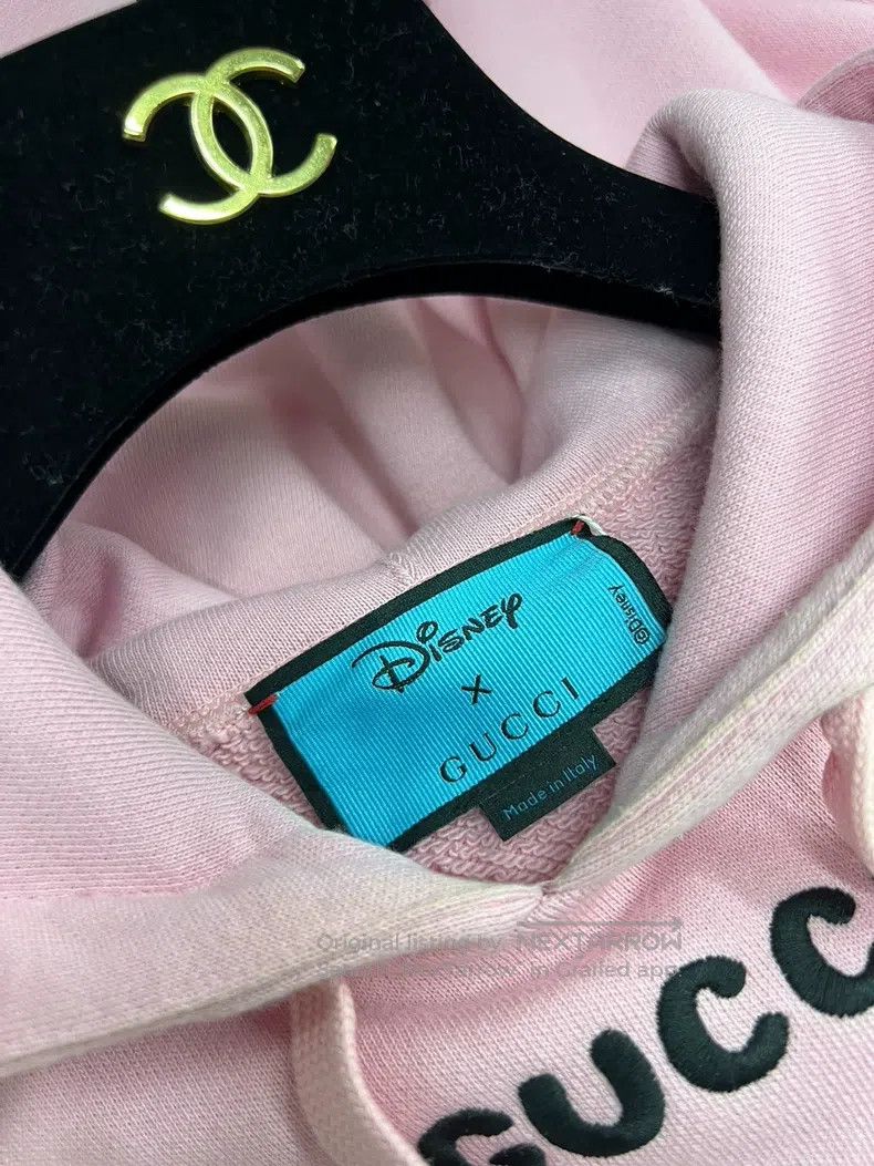 Gucci Gucci Pink embroidered printed hooded sweatshirt Size S / US 4 / IT 40 - 3 Thumbnail