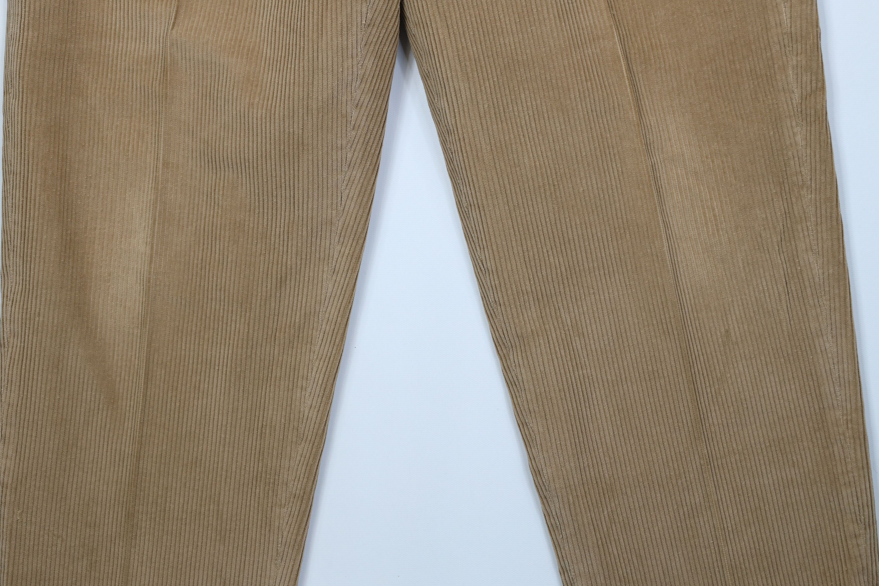 L.L. Bean Vtg 90s LL Bean Wide Leg Corduroy Chino Pants Trousers Beige Size US 34 / EU 50 - 4 Thumbnail