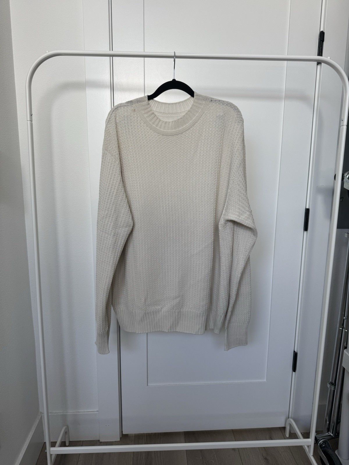 Homme Plisse Issey Miyake Homme Plissé Issey Miyake Ivory Knit Sweater One Size OSFA Size US M / EU 48-50 / 2 - 1 Thumbnail