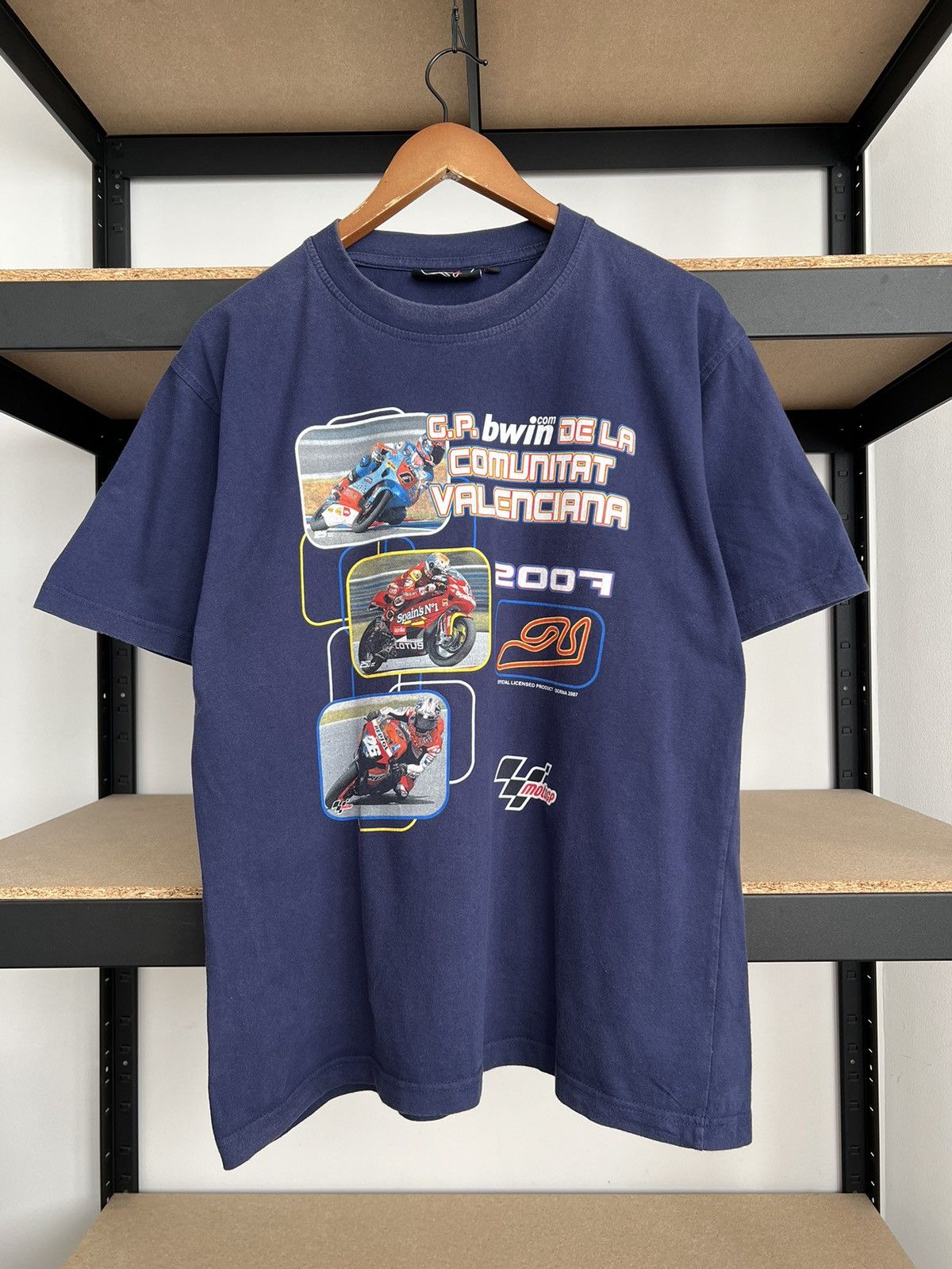 Vintage Vintage 2007 Motogp World Championship Valencia Moto Racing Size US L / EU 52-54 / 3 - 1 Thumbnail