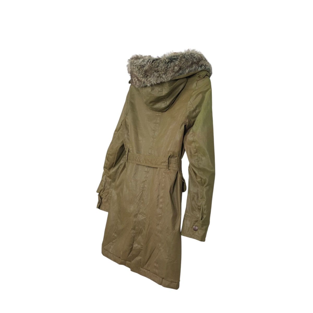 Diesel × Diesel Black Gold 🔥VINTAGE PARKA JACKET WAX DIESEL HOODIE MINK FUR Size S / US 4 / IT 40 - 13 Thumbnail