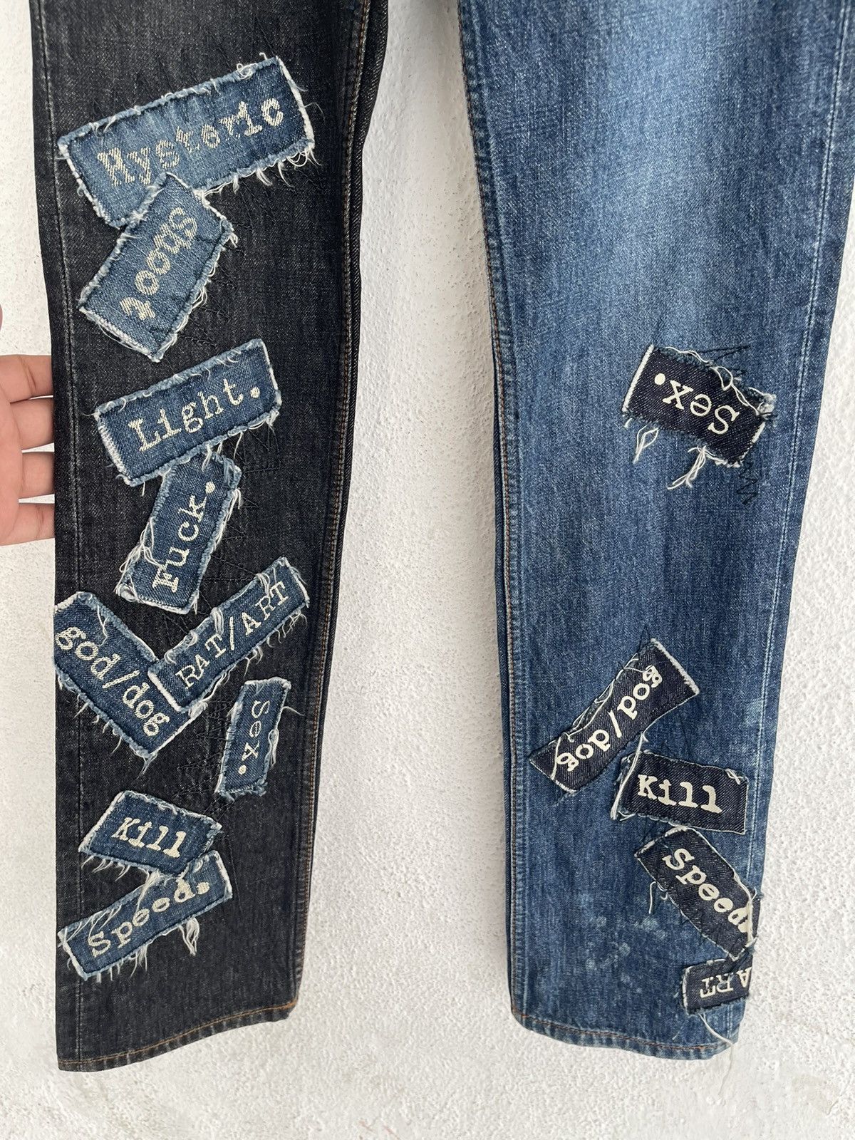 Hysteric Glamour Rare Hysteric Glamour Patches 2 Tones Jeans Size US 30 / EU 46 - 3 Thumbnail