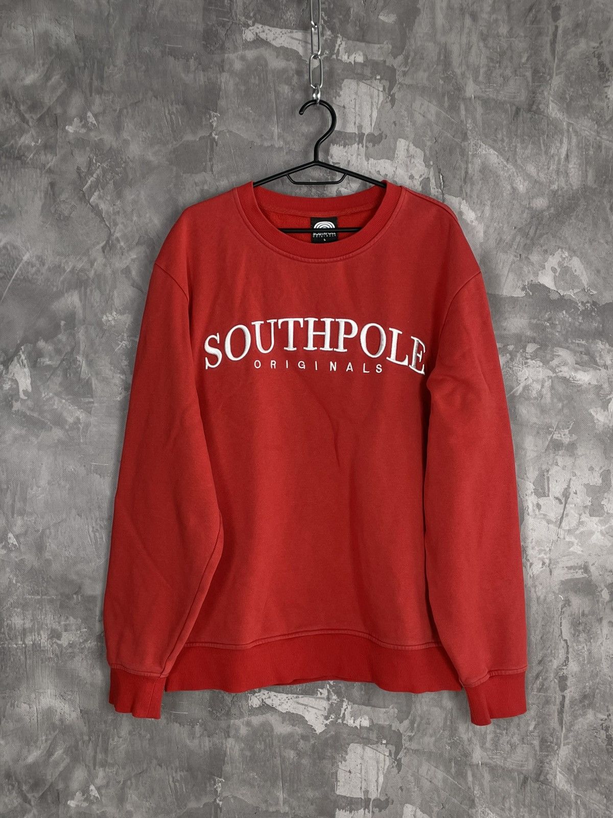 Southpole × Vintage Vintage Southpole Big Logo Red Sweatshirt Y2K USA Size US L / EU 52-54 / 3 - 1 Thumbnail