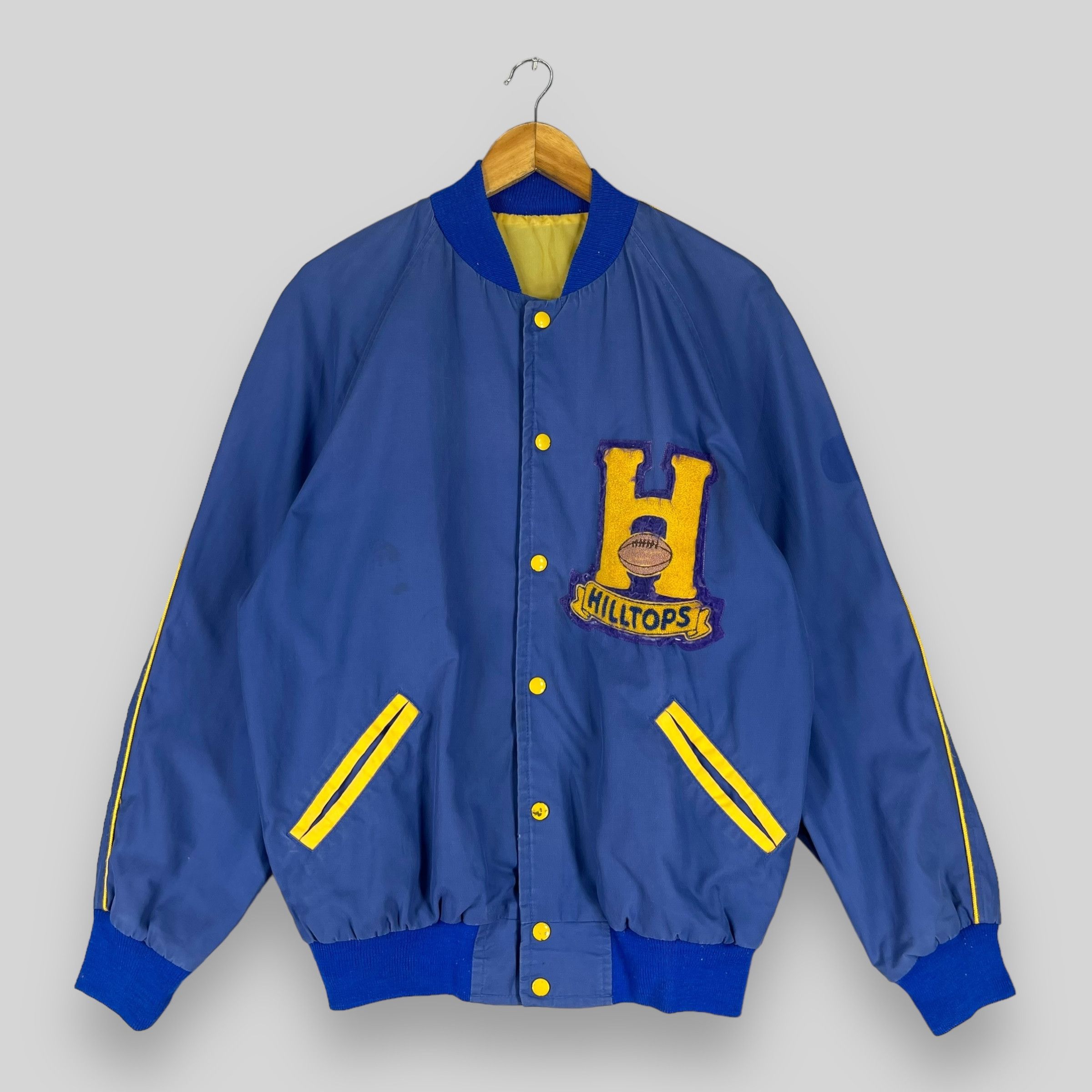 Vintage Vintage SASKATOON HILLTOPS Football Varsity Jacket Size US L / EU 52-54 / 3 - 1 Thumbnail