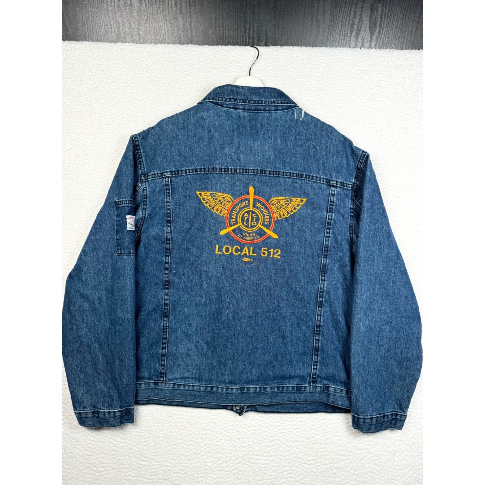 J Brand VINTAGE Pointer Brand Denim Jacket Mens XL Local 512 Embroidered Blue Cotton Chest 50 In Regular Jacket Outdoor Mens Size US XL / EU 56 / 4 - 2 Thumbnail