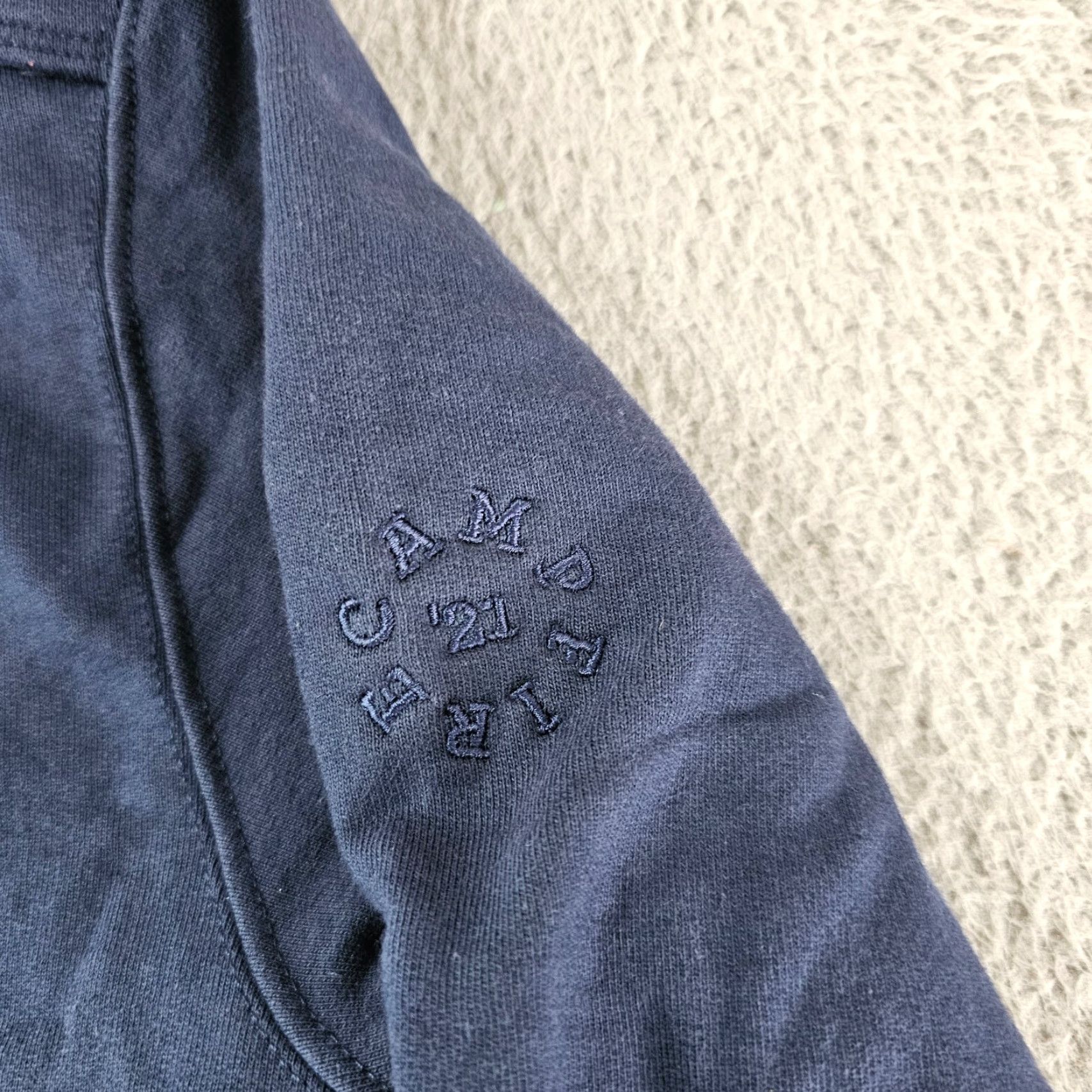 Vintage VINTAGE American Giant Sweatshirt Mens S Blue Cotton Full Zip Crew Neck? Size US S / EU 44-46 / 1 - 4 Thumbnail