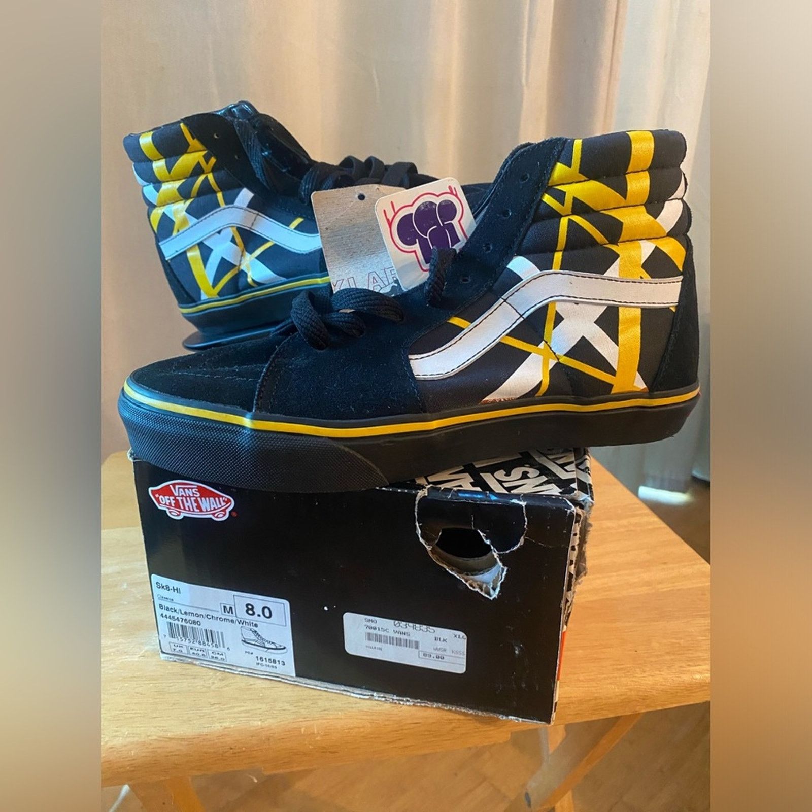 Vans Vans Sk8 Hi x XLarge black/lemon/chrome/white m 8 Size US 8 / EU 41 - 1 Thumbnail