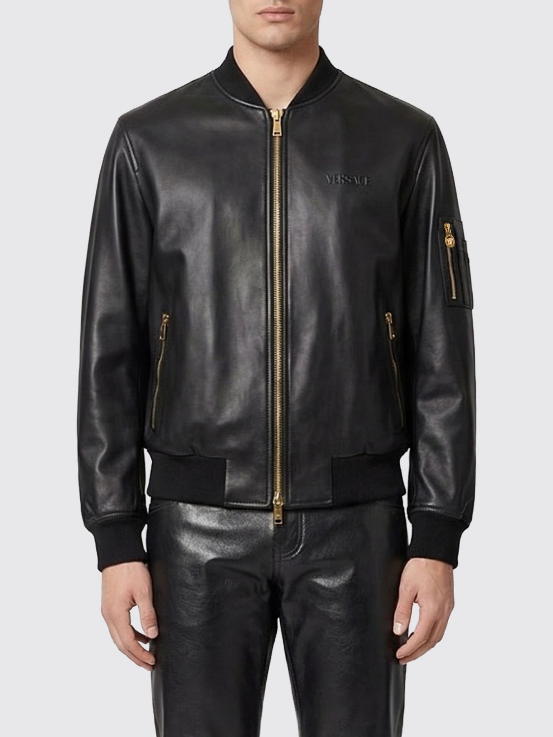 Versace Versace Jacket Men Black Size US XL / EU 56 / 4 - 1 Thumbnail