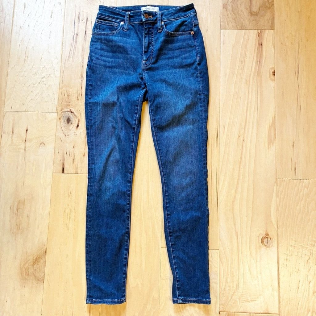 Madewell Madewell Curvy High Waist Skinny Jeans Sz 24 Dark Wash Denim Size 24" / US 00 / IT 34 - 4 Thumbnail