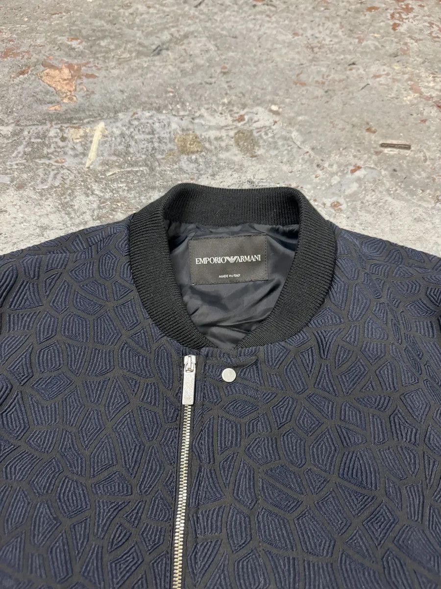 Emporio Armani FW2018 Emporio Armani Asymmetrical Navy Light Shadow Jacket Size US L / EU 52-54 / 3 - 11 Thumbnail
