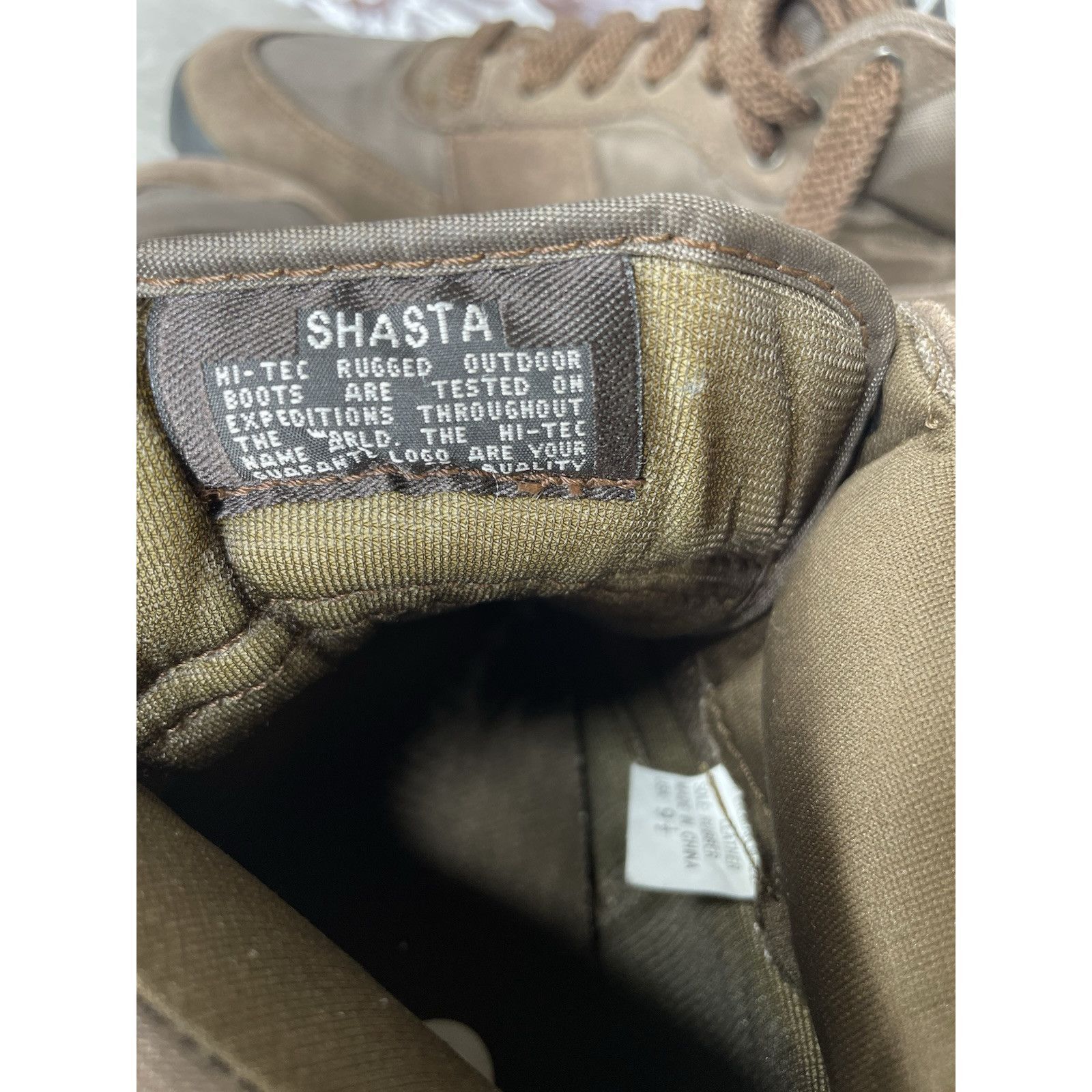 Hi Tec Hi-Tec Shasta Brown Mesh Suede Mid Lace Up Hiking Boots Wome Size US 9.5 / IT 39.5 - 10 Thumbnail