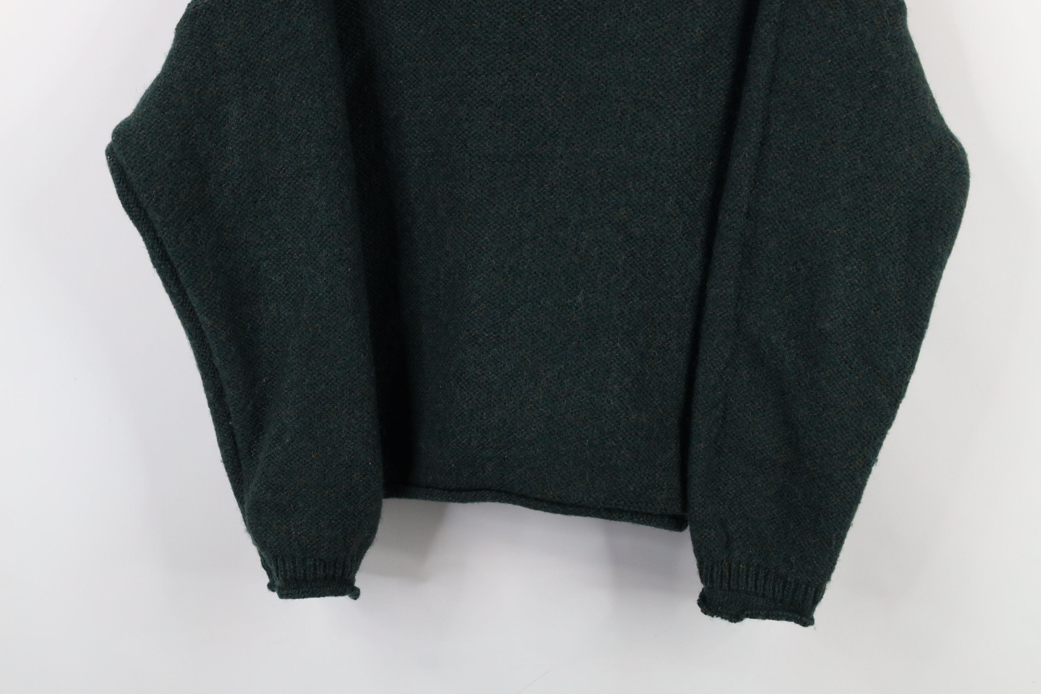 Vintage × Woolrich Woolen Mills Vintage 90s Woolrich Blend Marled Knit Sweater Green USA Size S / US 4 / IT 40 - 3 Thumbnail