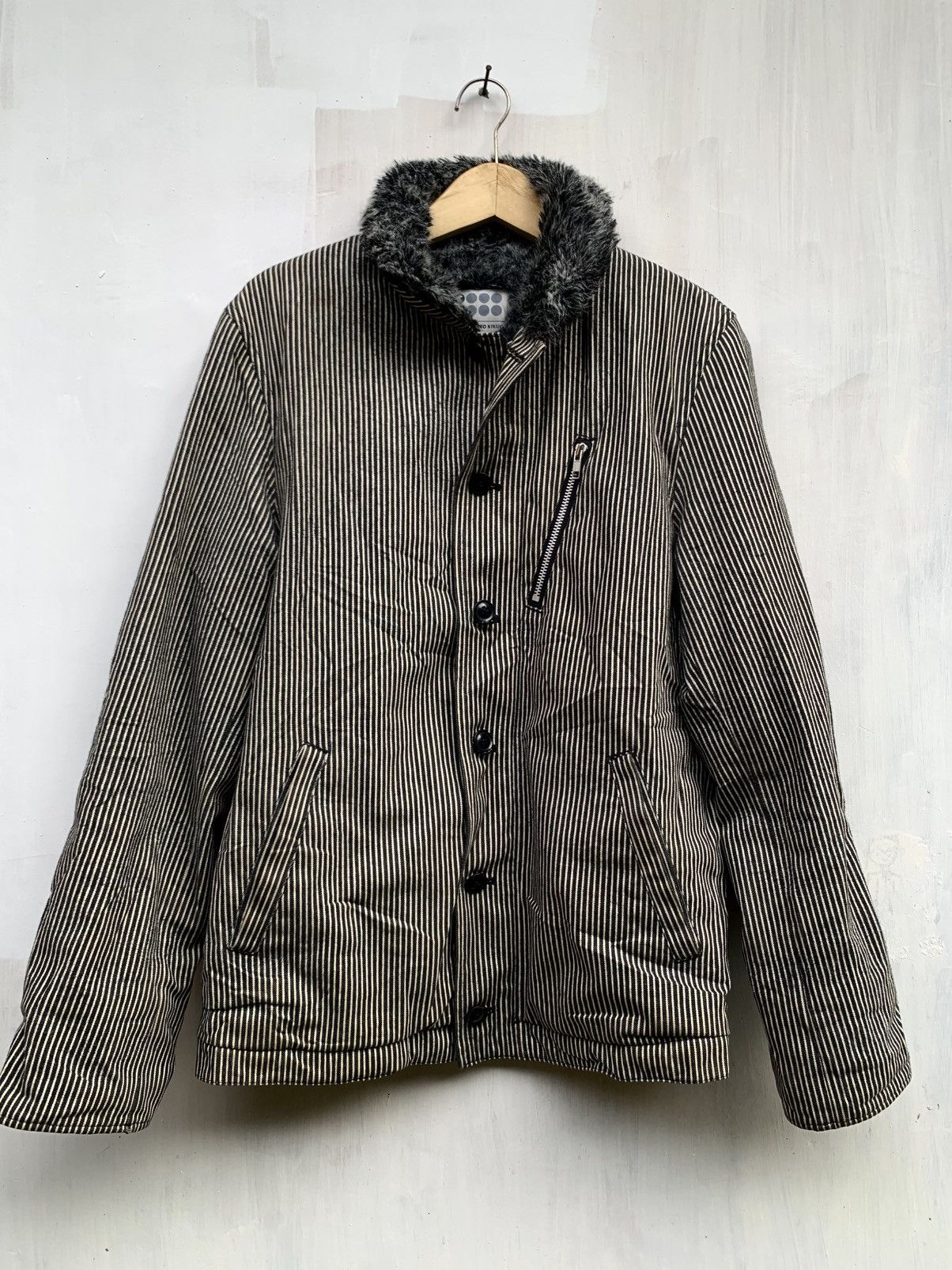 Takeo Kikuchi Takeo kikuchi fur lining hickory N1 deck jacket Size US L / EU 52-54 / 3 - 1 Thumbnail