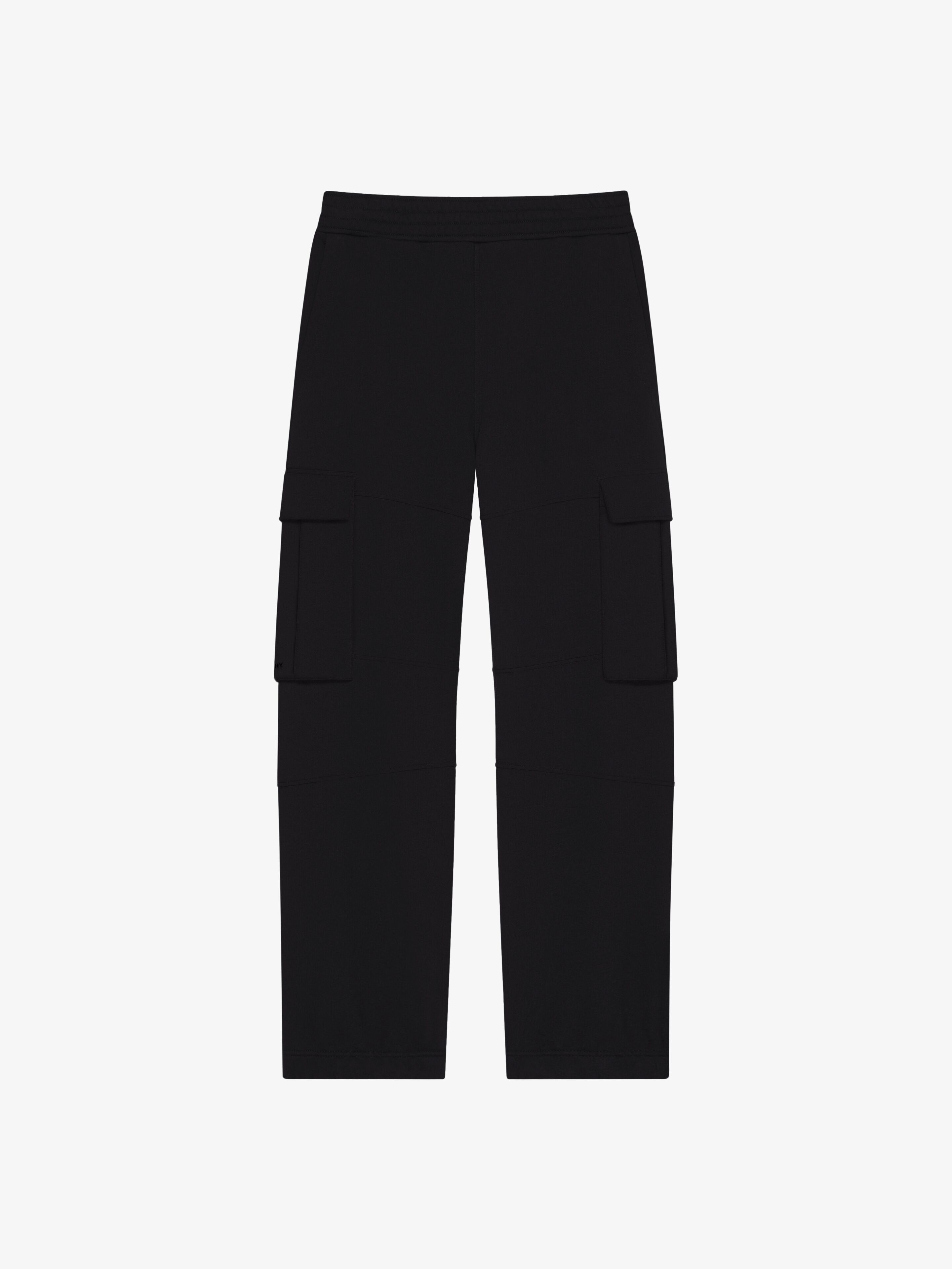 o1w1db10325 Jersey Cargo Pants in Black