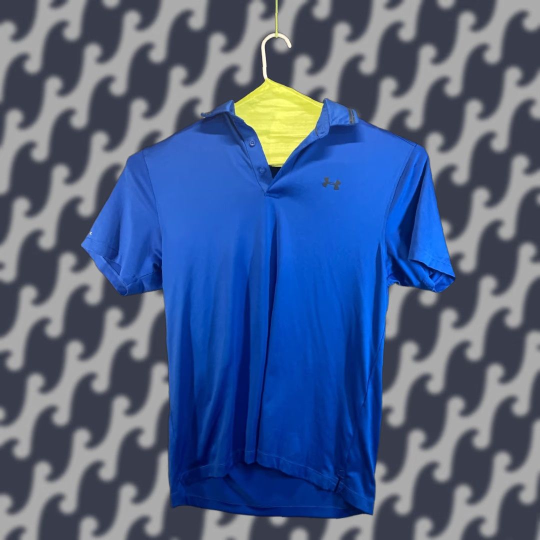 Haggar HAGGAR Polo Shirt Men’s Size Large Blue Heat Gear Polo Shirt Solid Short Sleeve Collared Pullover All Seasons Golf Men Fashion Size US L / EU 52-54 / 3 - 1 Thumbnail