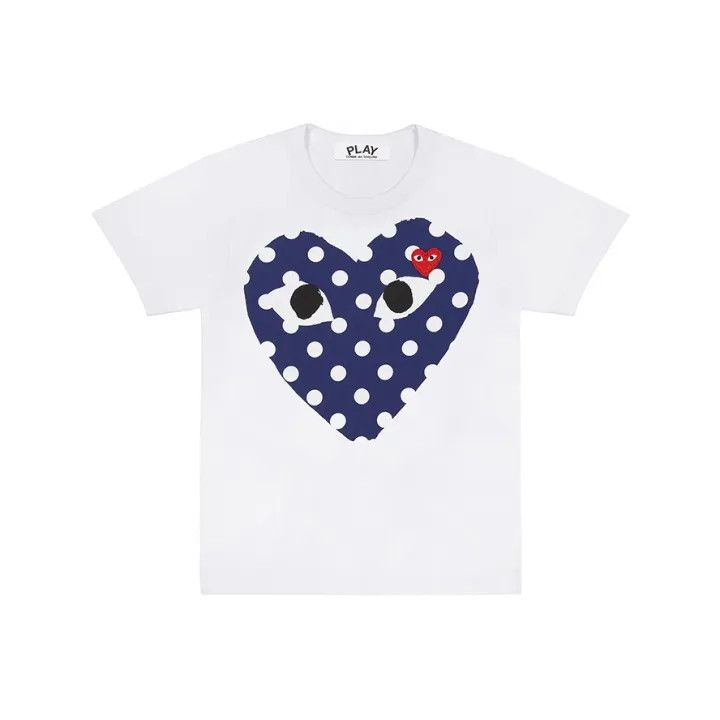 Comme des Garcons Comme des Garçons Play Polka Dot Heart T-Shirt 0079 Size US M / EU 48-50 / 2 - 1 Thumbnail