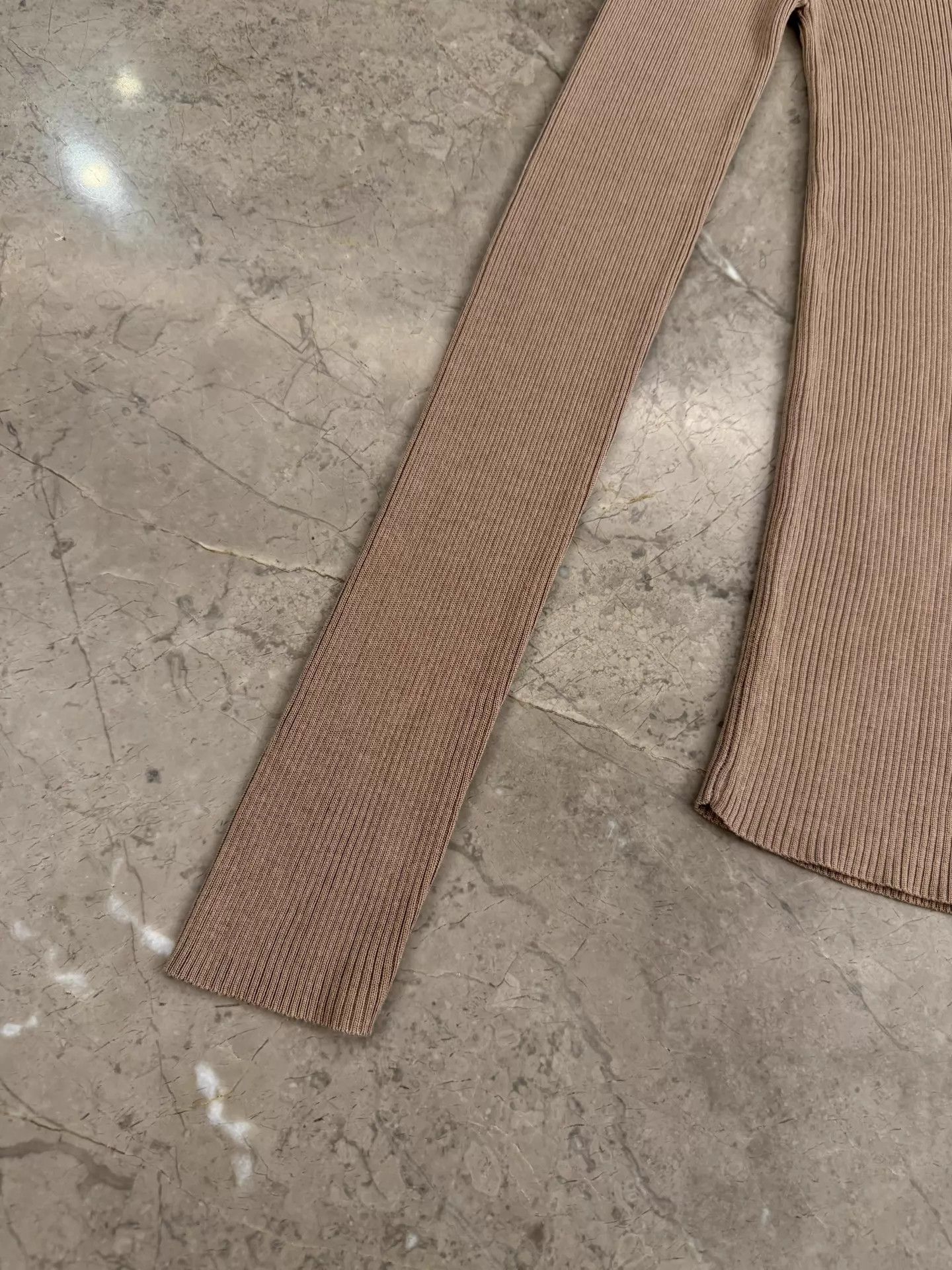 Saint Laurent Paris SL Gold Label Wool Turtle Slim Light Brown Size M / US 6-8 / IT 42-44 - 5 Thumbnail