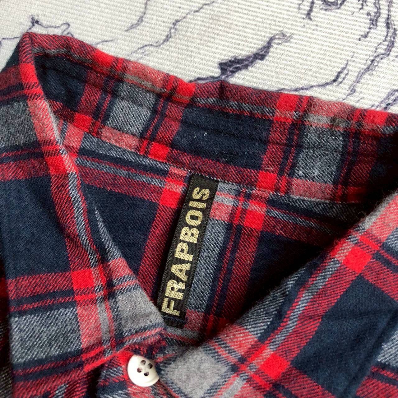 Frapbois FRAPBOIS by Issey Miyake Plaid × Stripe Hybrid Shirt Size US L / EU 52-54 / 3 - 5 Thumbnail
