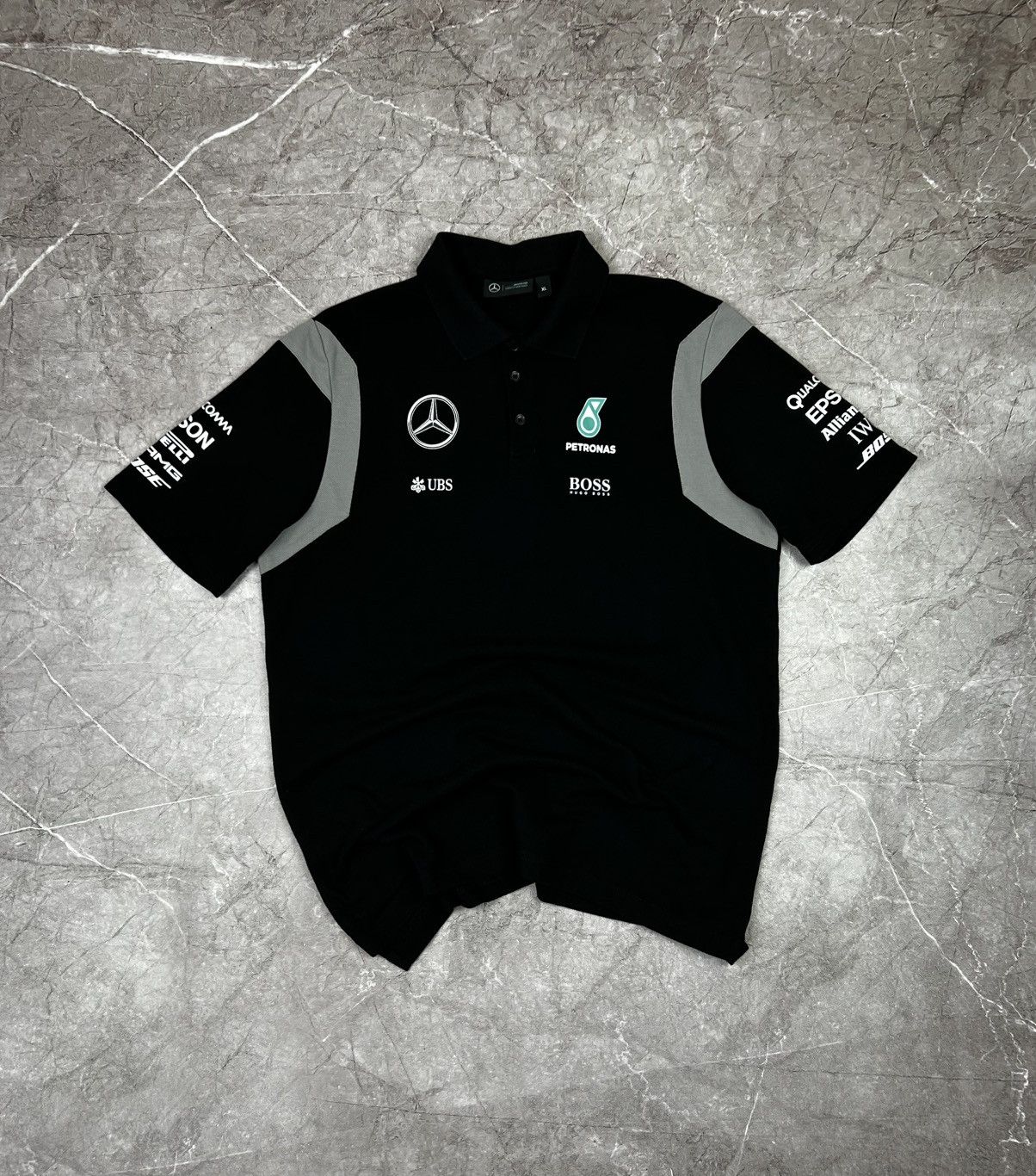 Mercedes-Benz Men's Mercedes Benz Petronas Hugo Boss Black Racing Polo Size US XL / EU 56 / 4 - 1 Thumbnail
