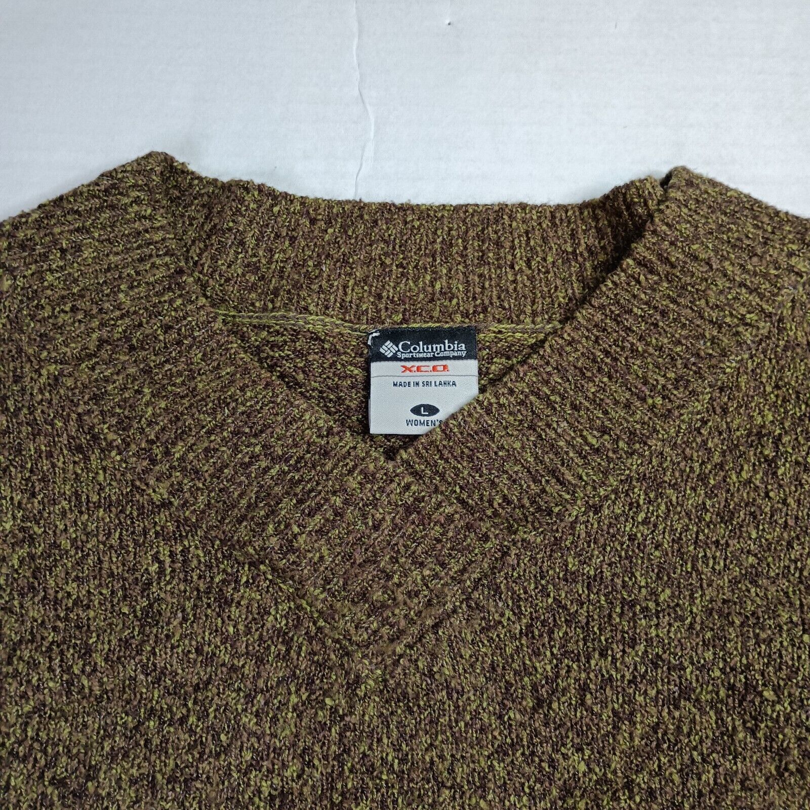 Columbia Columbia XCO Cotton Blend V Neck Sweater Women's L Green Size L / US 10 / IT 46 - 4 Thumbnail