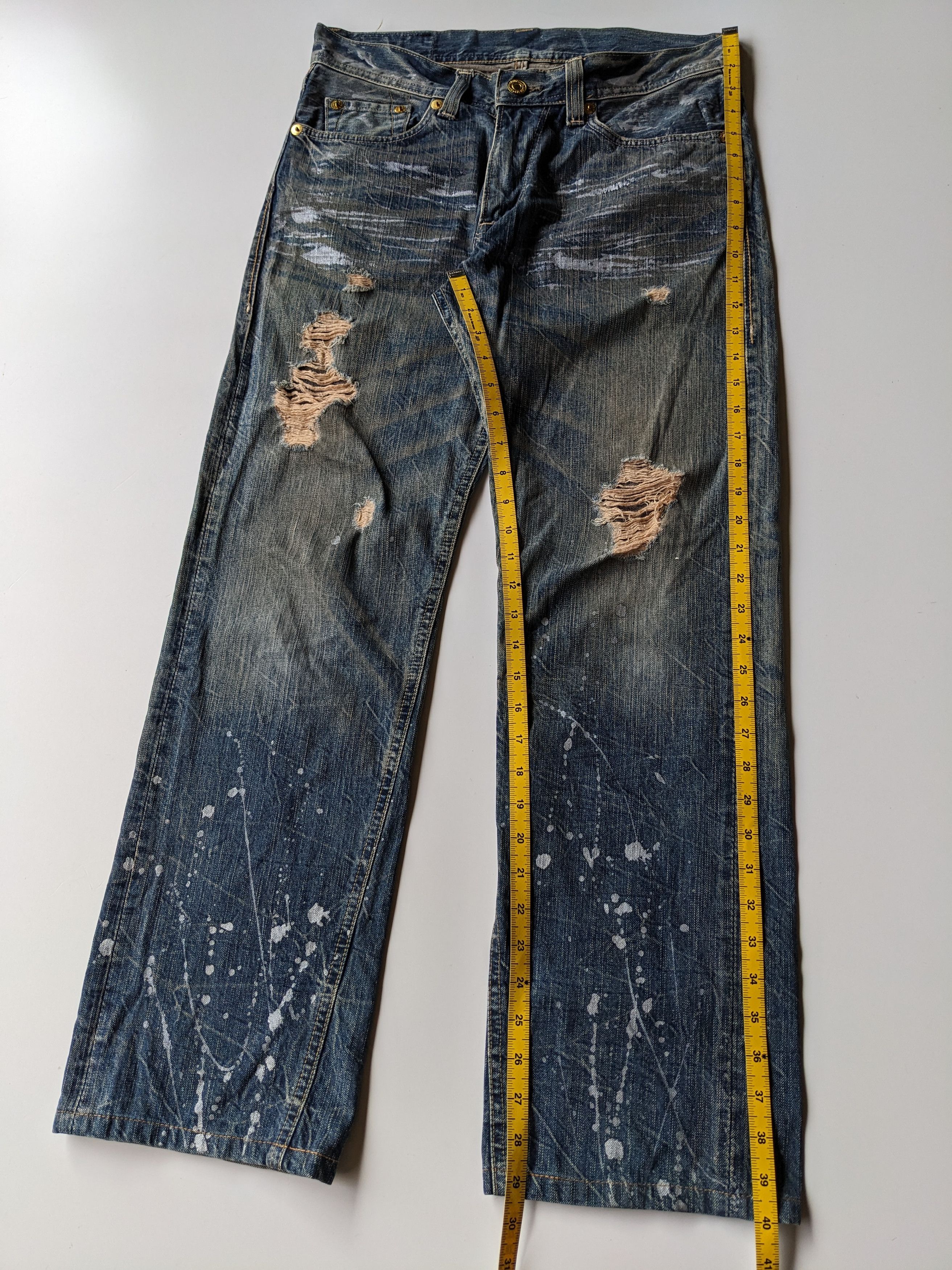 Japanese Brand Denim Craft painter mudwash jeans Size US 33 - 10 Thumbnail