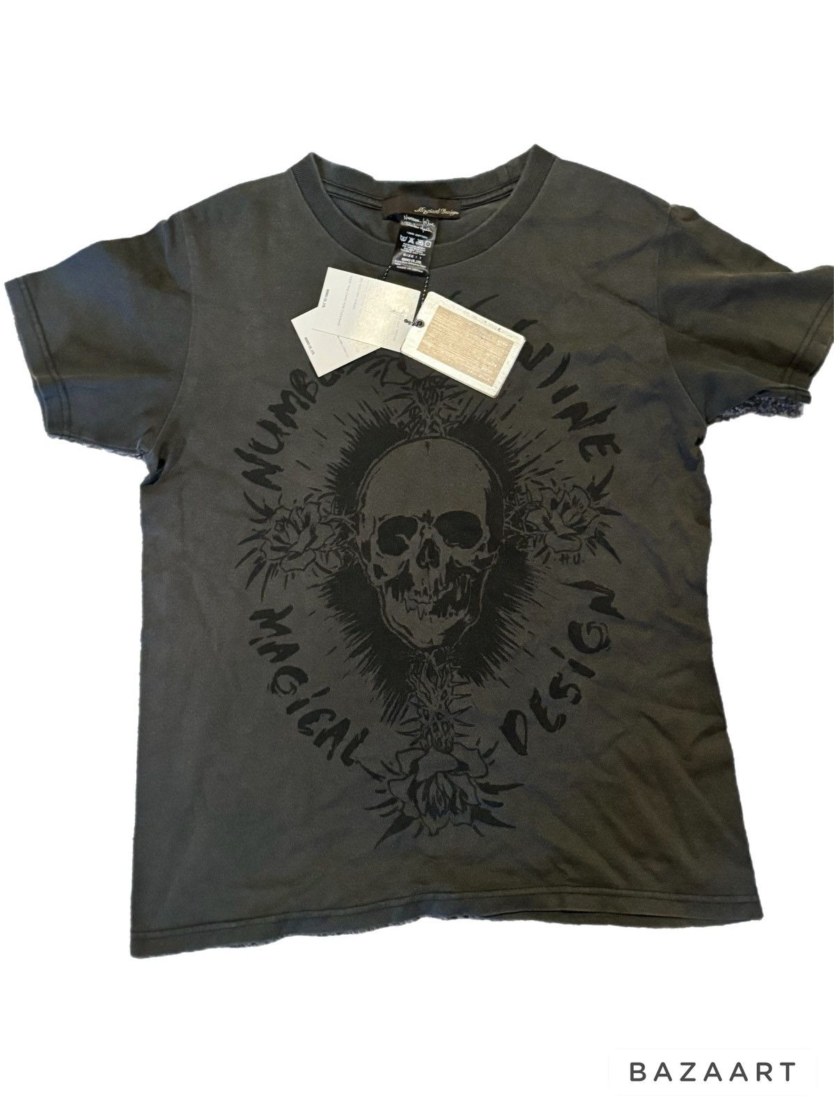 image of Number N Ine Number(Nine) Magical Design 06 Shirt in Brown, Men's (Size Small)
