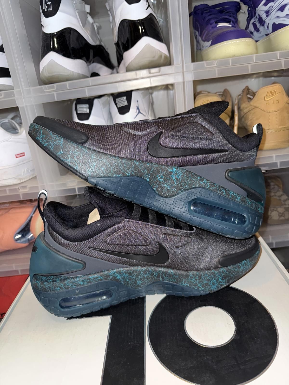 Nike Nike Men’s Adapt Auto Max Black Green Size US 12 / EU 45 - 11 Thumbnail