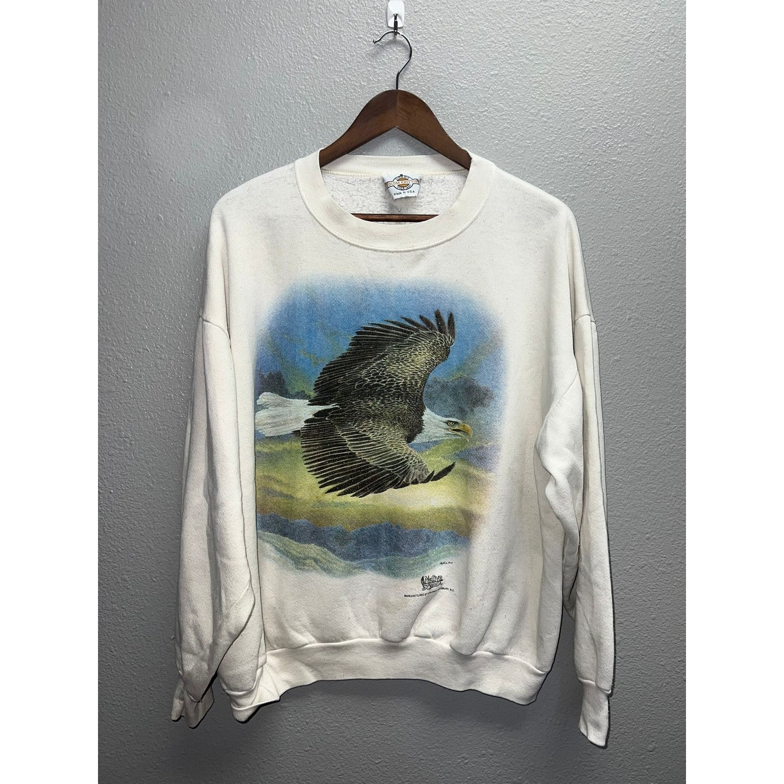 Vintage Vintage Bald Eagle Sweatshirt Crewneck Bird Graphic VTG XL Size US XL / EU 56 / 4 - 1 Thumbnail