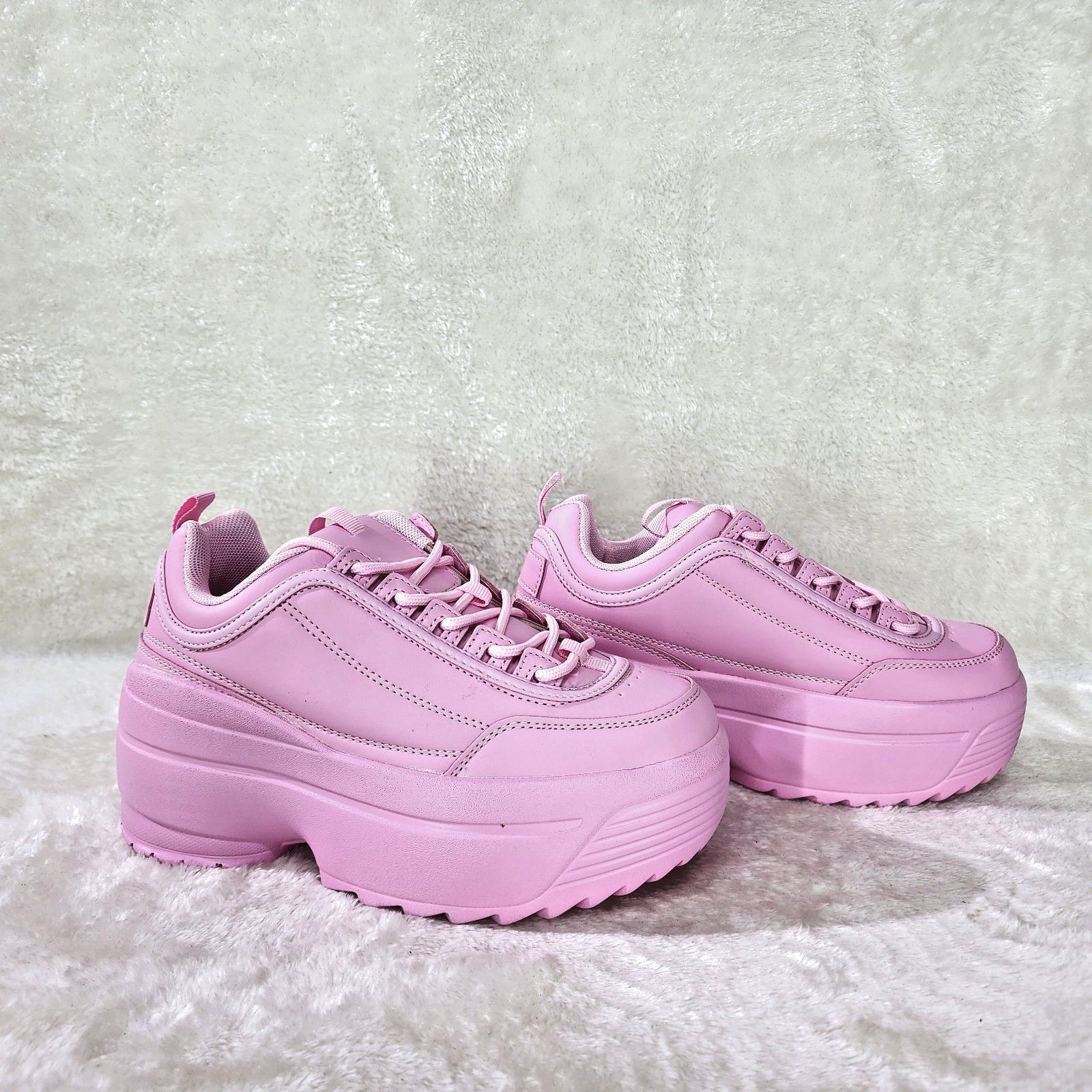 Other Ultra Cush Baby Light Pink Platform Sneakers (US Shoe Size ( Size US 9 / IT 39 - 2 Thumbnail