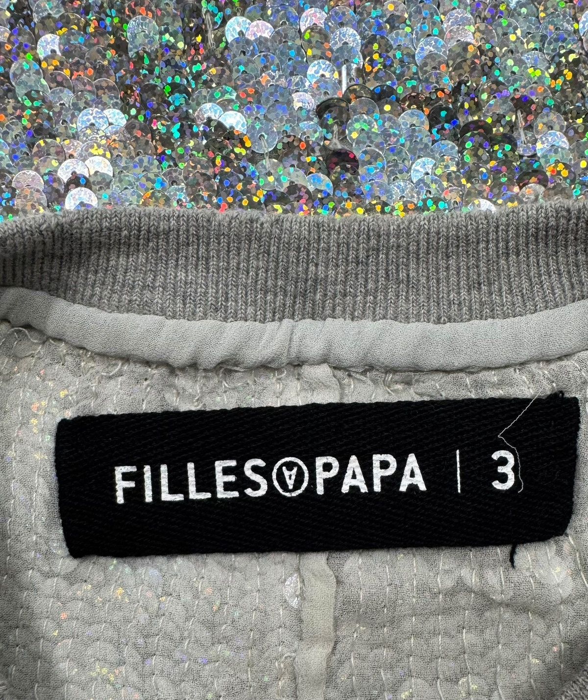 FILLES A PAPA Filles a Papa Sequins Sweat Dress Viscose Gray size 3 Size L / US 10 / IT 46 - 11 Thumbnail