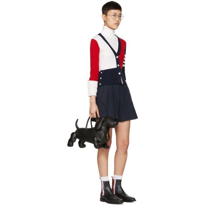 Thom Browne Thom Browne Tricolor Classic V-neck Funmix Cardigan Size XS / US 0-2 / IT 36-38 - 4 Thumbnail