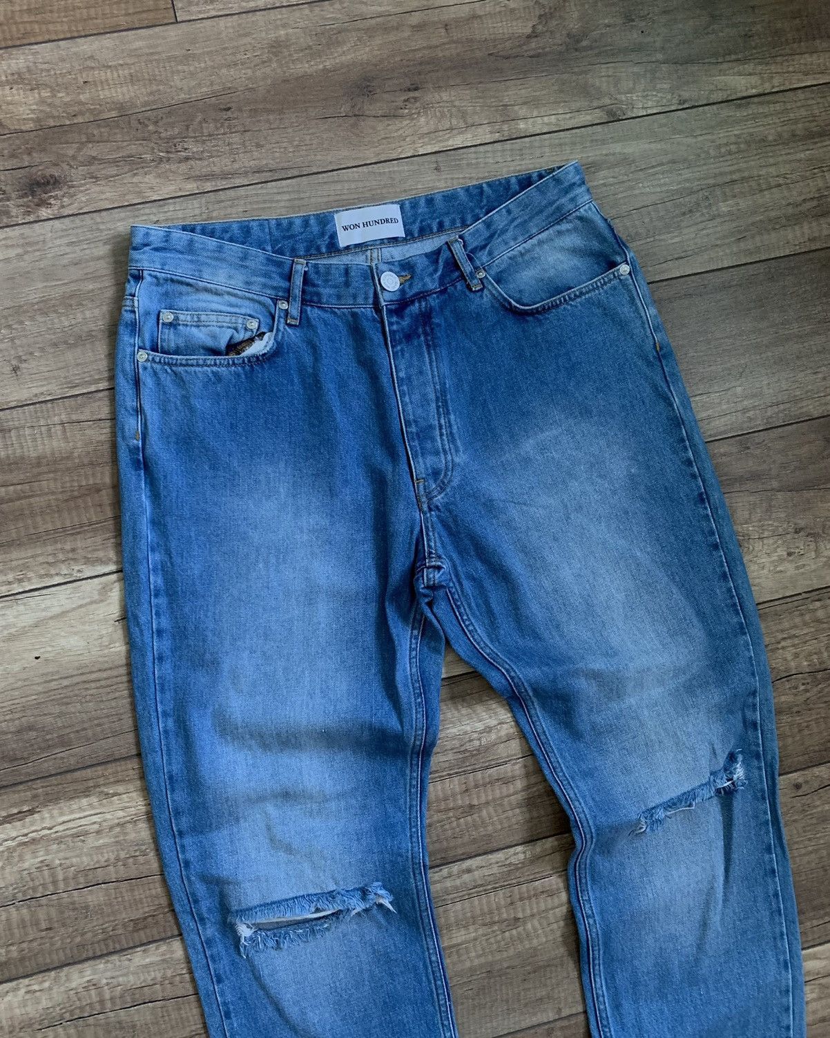 Won Hundred Won Hundred Distressed Jeans Denim Pants Size US 34 / EU 50 - 2 Thumbnail