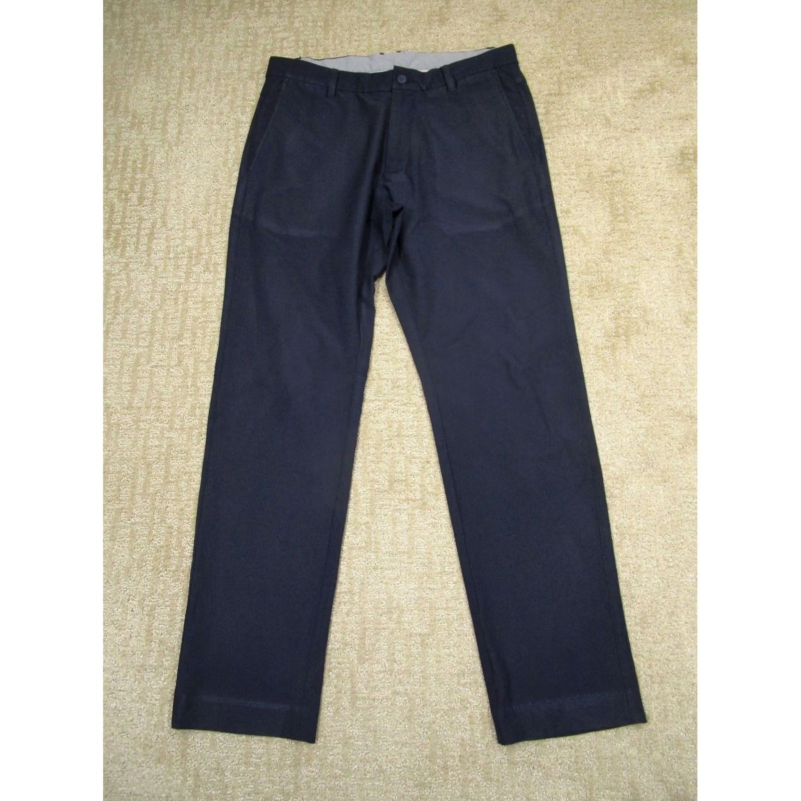 Footjoy FootJoy Pants Men 33x30 Blue Chino Golf Performance Relaxed Straight Front Pockets Logo Casual Sports 33 in Regular Color: Blue Mens Size US 33 - 2 Thumbnail