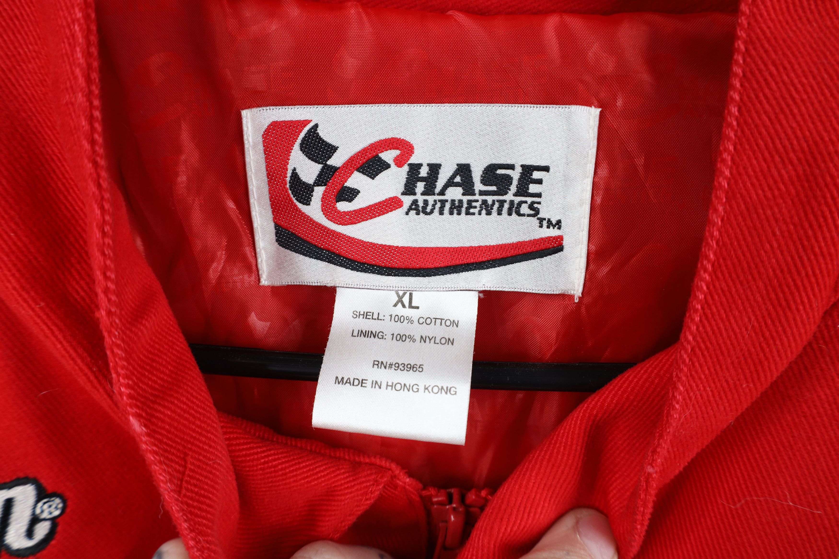 Vintage Deadstock Vintage NASCAR Jr Budweiser Pit Crew Jacket Red Size US XL / EU 56 / 4 - 11 Thumbnail