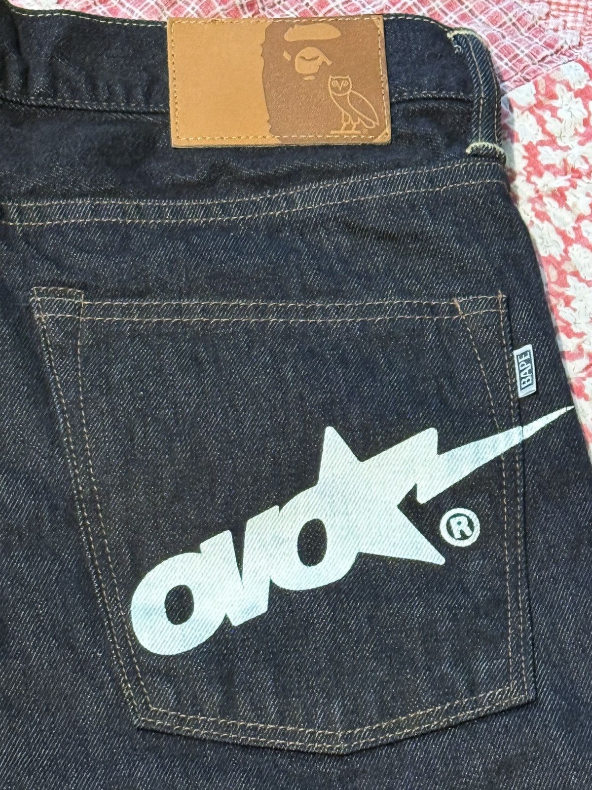 Bape × October's Very Own Medium Bape x OVO denim jeans Size US 30 / EU 46 - 8 Thumbnail