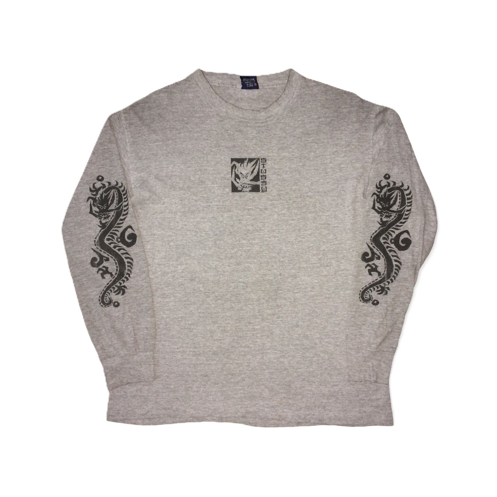 Stussy Vintage 90s Stüssy Dragon Long Sleeve T-Shirt Size US M / EU 48-50 / 2 - 1 Thumbnail