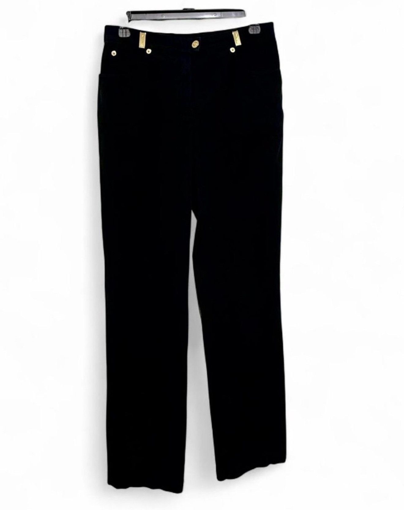 St. John $345 - VTG St. John Sport Black High Rise Trousers | Size: 6 Size 27" / US 4 / IT 40 - 2 Thumbnail