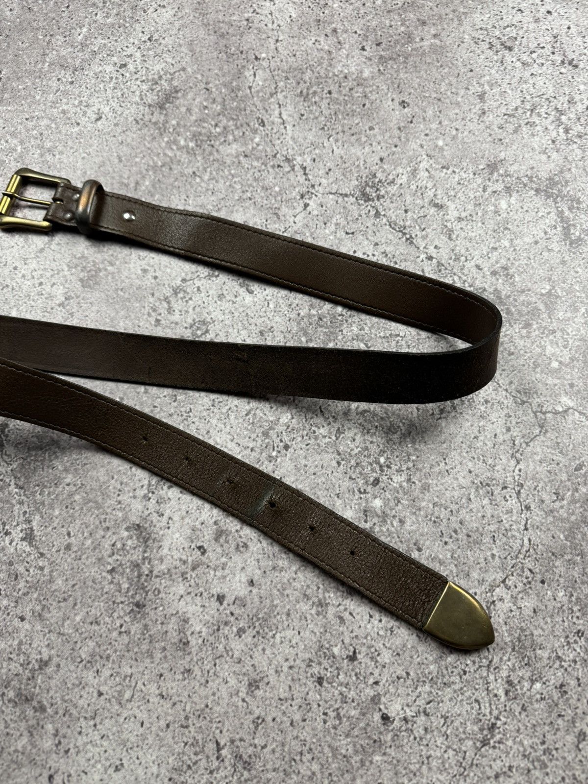 Japanese Brand 00’s NUMBER NINE STYLE WESTERN LEATHER RARE Y2K BELT VINTAGE Size ONE SIZE - 10 Thumbnail
