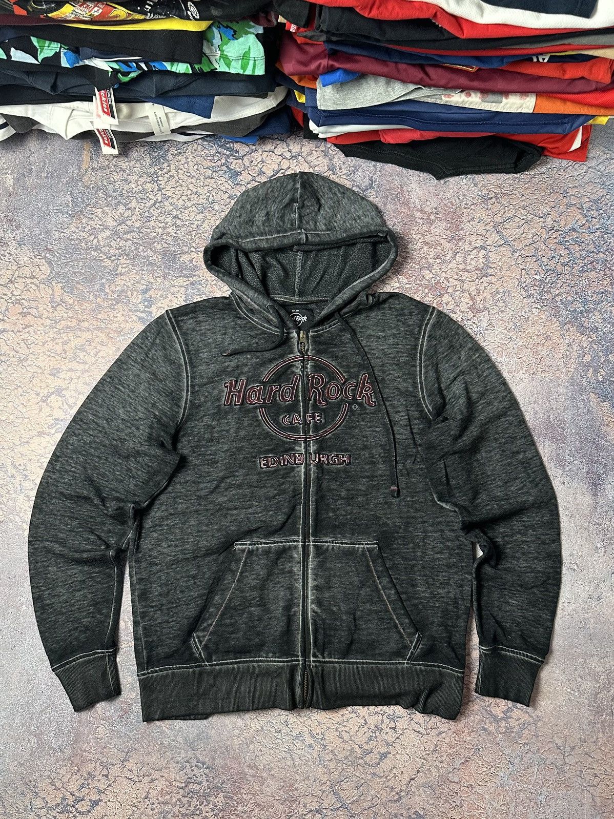 vintage hard rock cafe zip hoodie 90s y2k | eBay