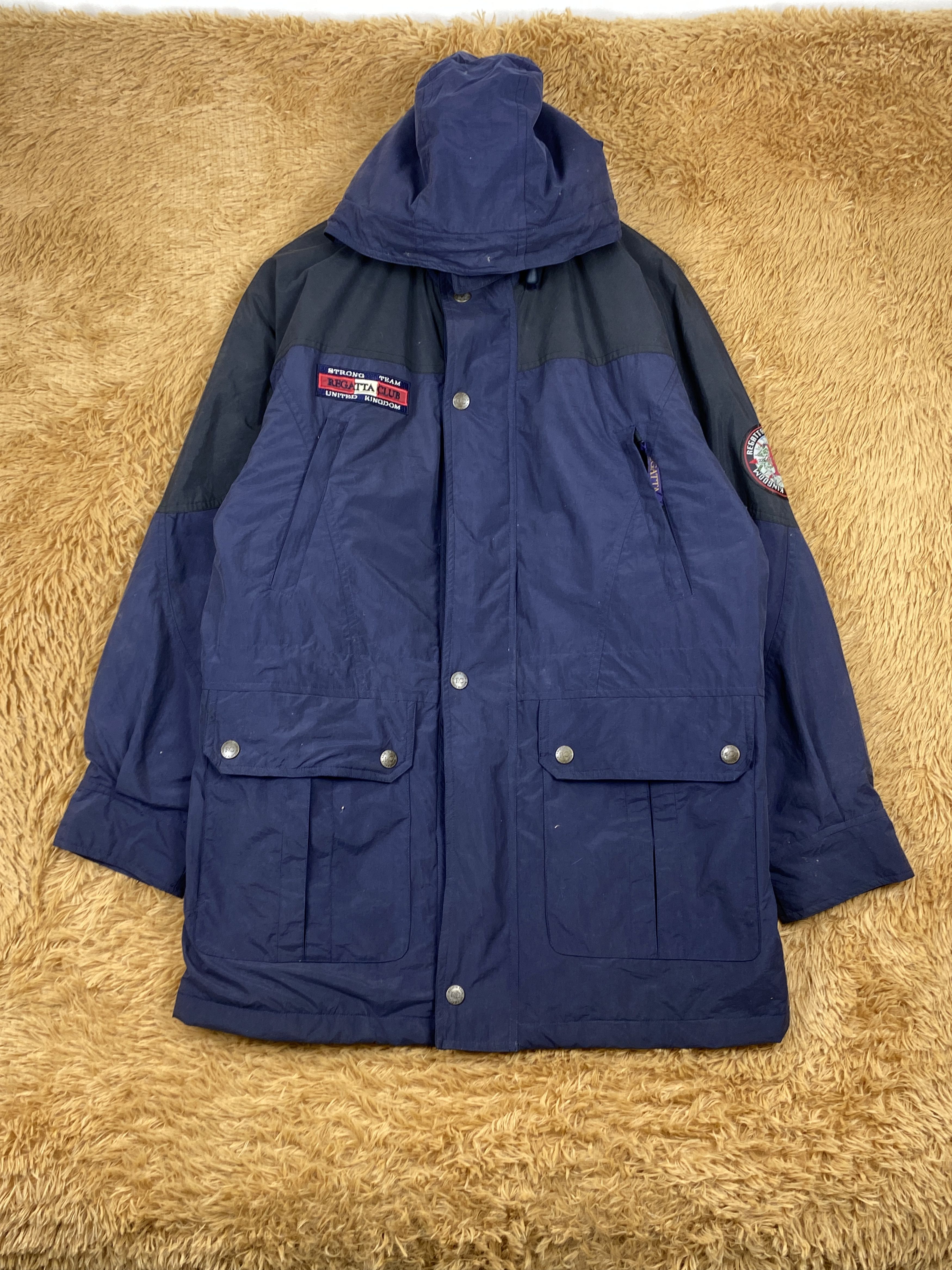 Japanese Brand Vintage Regatta Club Hoodie Quilted Jacket Size US L / EU 52-54 / 3 - 1 Thumbnail