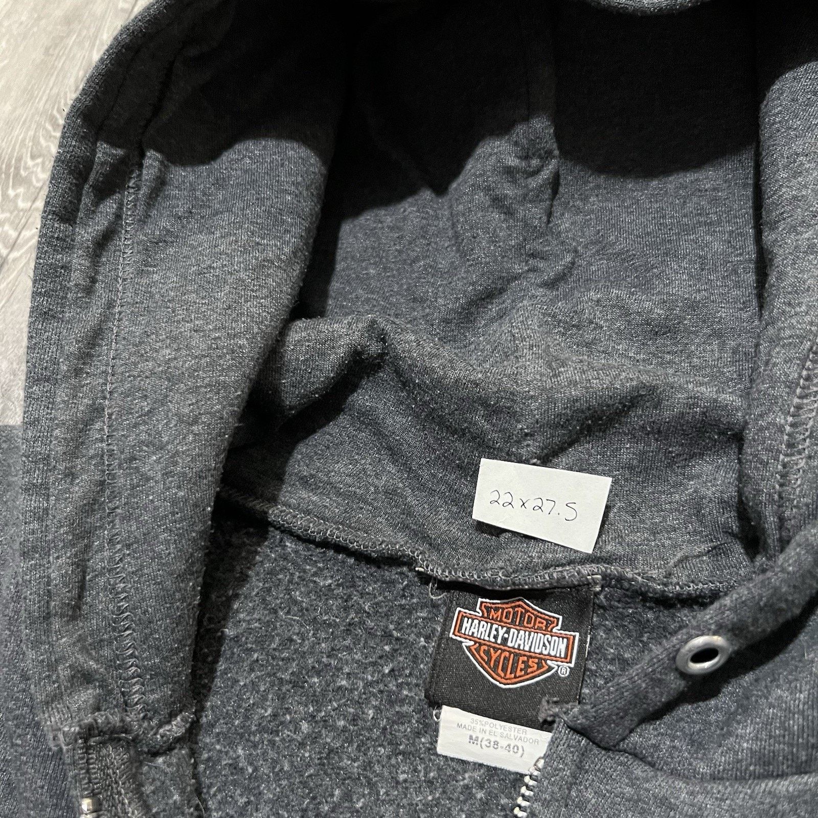 Harley Davidson Harley Davidson Grey Full Zip Biker Hoodie Coos Bay Oregon Size US M / EU 48-50 / 2 - 5 Thumbnail