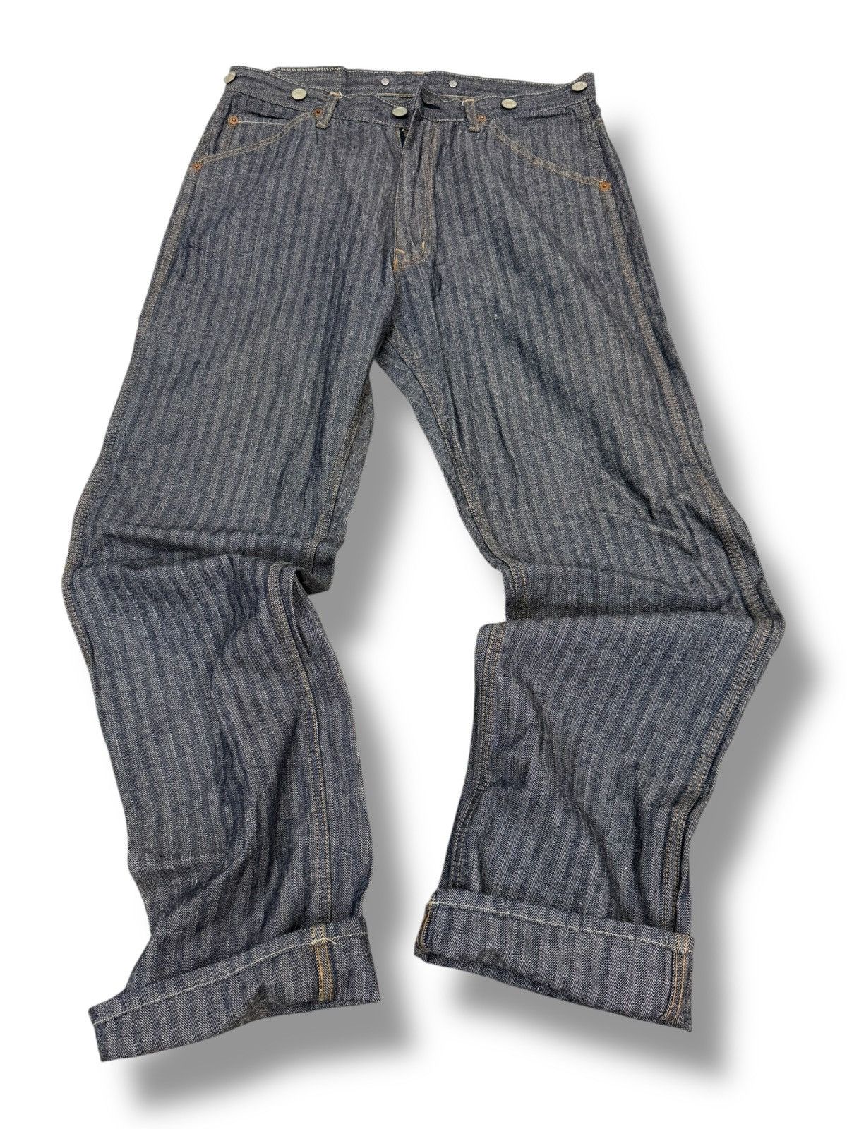 Hysteric Glamour VINTAGE HYSTERIC GLAMOUR CARPENTER BAGGY KINKY JEANS DENIM Size US 32 / EU 48 - 16 Thumbnail
