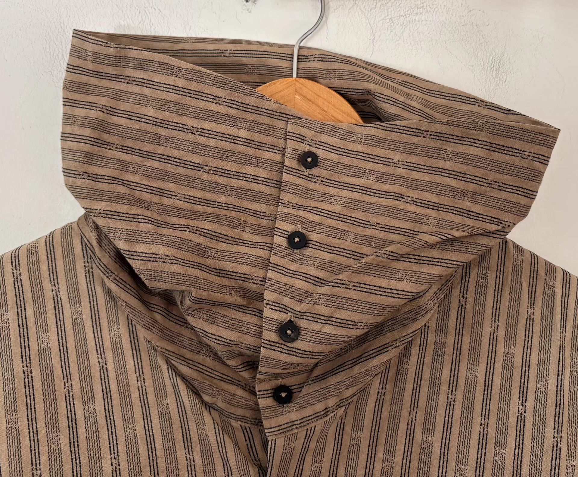 Ziggy Chen Ziggy Chen 25AW Men's Striped Turtleneck Shirt Ｑ21 Size US S / EU 44-46 / 1 - 6 Thumbnail