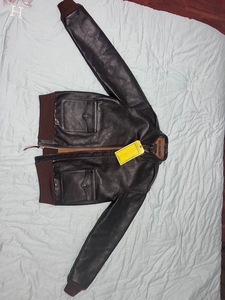 Real McCoy A2 Leather Jacket Almost New- DMC