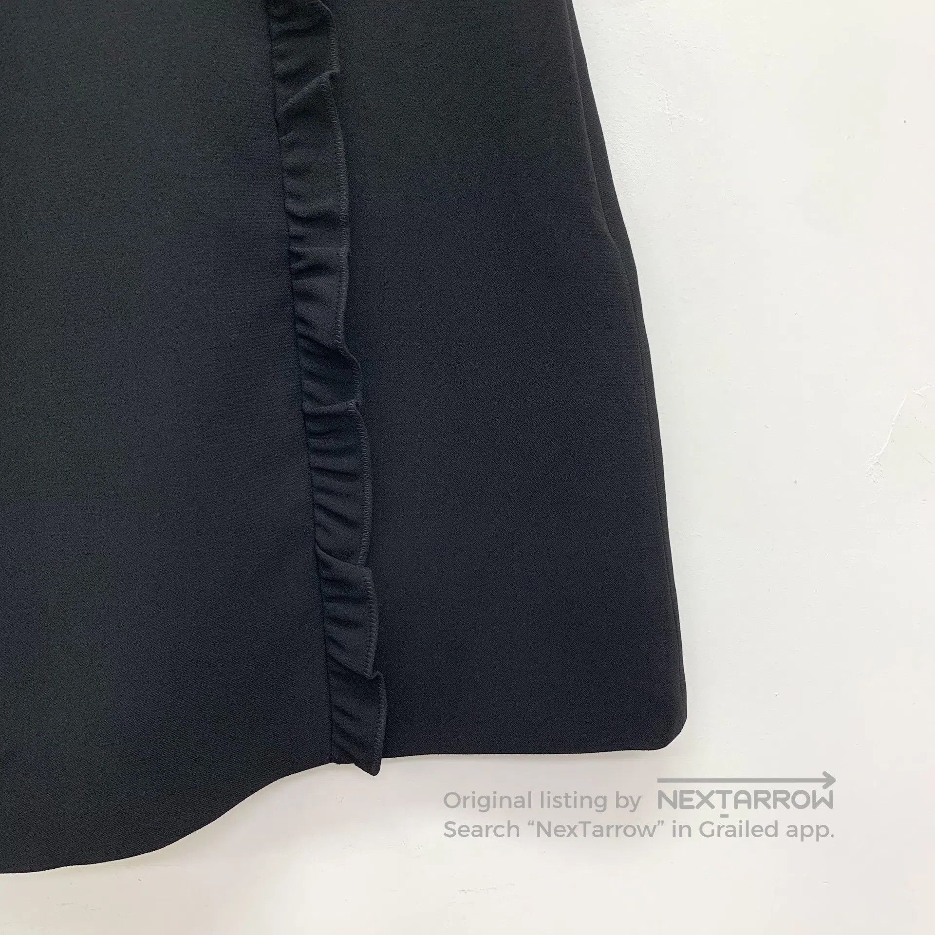 Miu Miu Miu Miu Black Lace Trim Casual Short Skirt| Size 41" - 4 Thumbnail