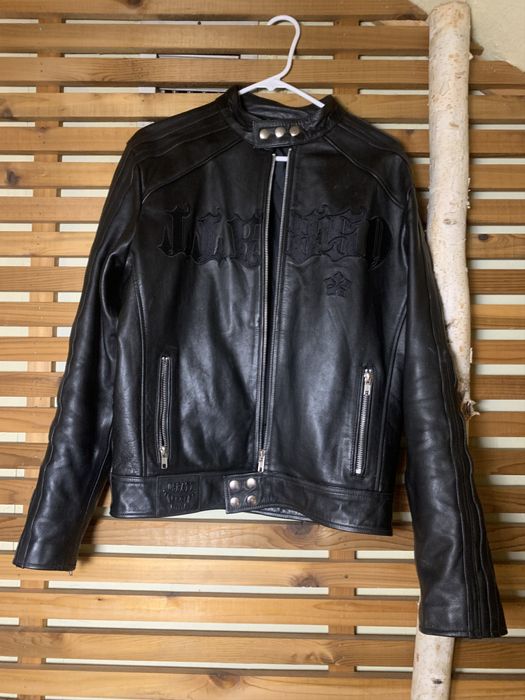 Osbbat OSBATT NIGHT CAFE RACER LEATHER JACKET | Grailed