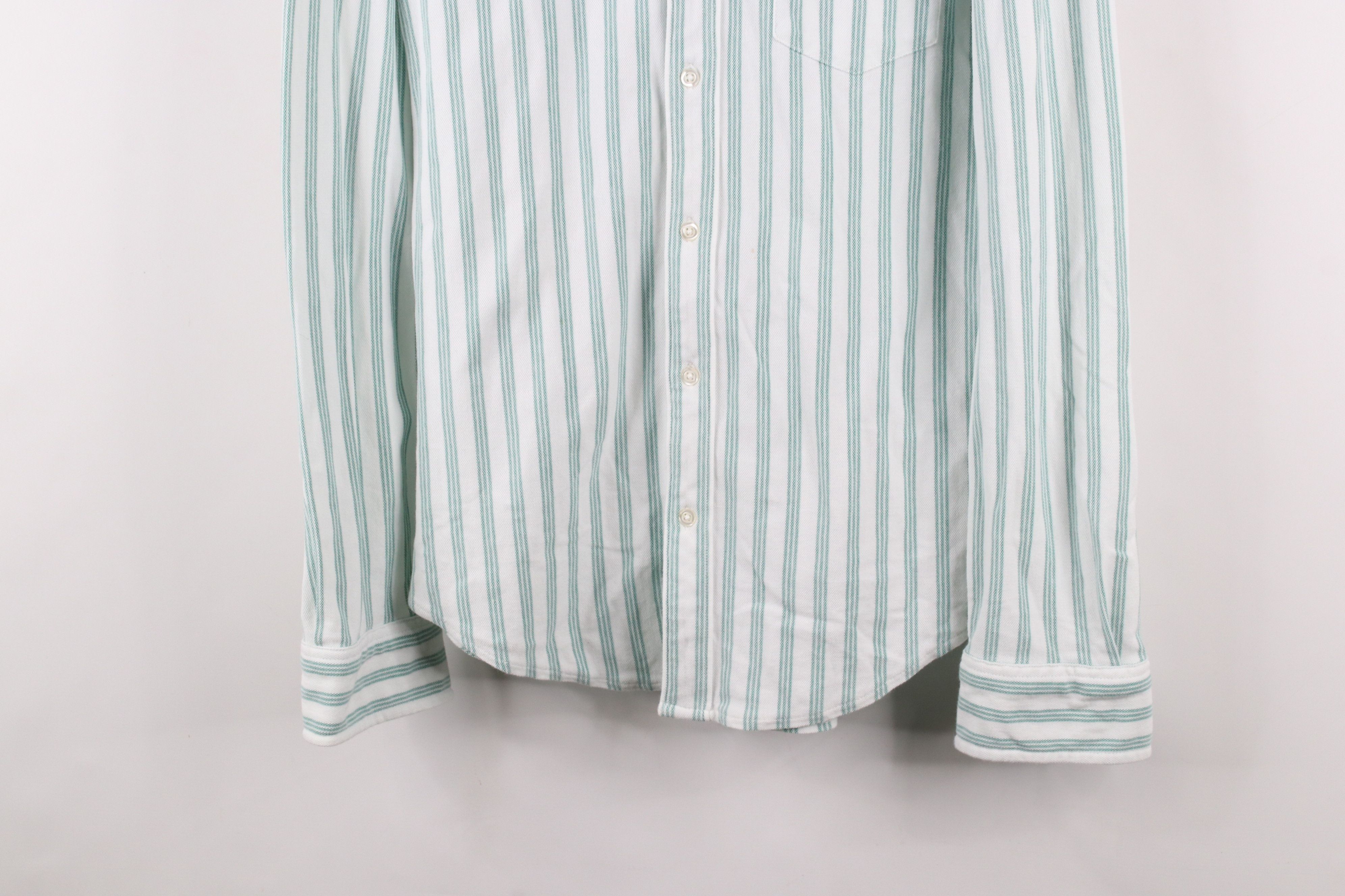 Bonobos × Vintage Bonobos Fit Striped Knit Collared Button Down Shirt Cotton Size US M / EU 48-50 / 2 - 3 Thumbnail