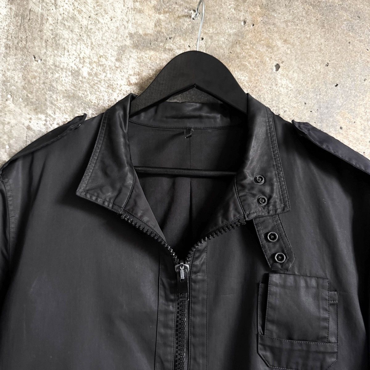 Dior × Hedi Slimane Dior By Hedi Slimane SS05 Waxed Utility Officer Jacket Sz 52 Size US L / EU 52-54 / 3 - 2 Thumbnail
