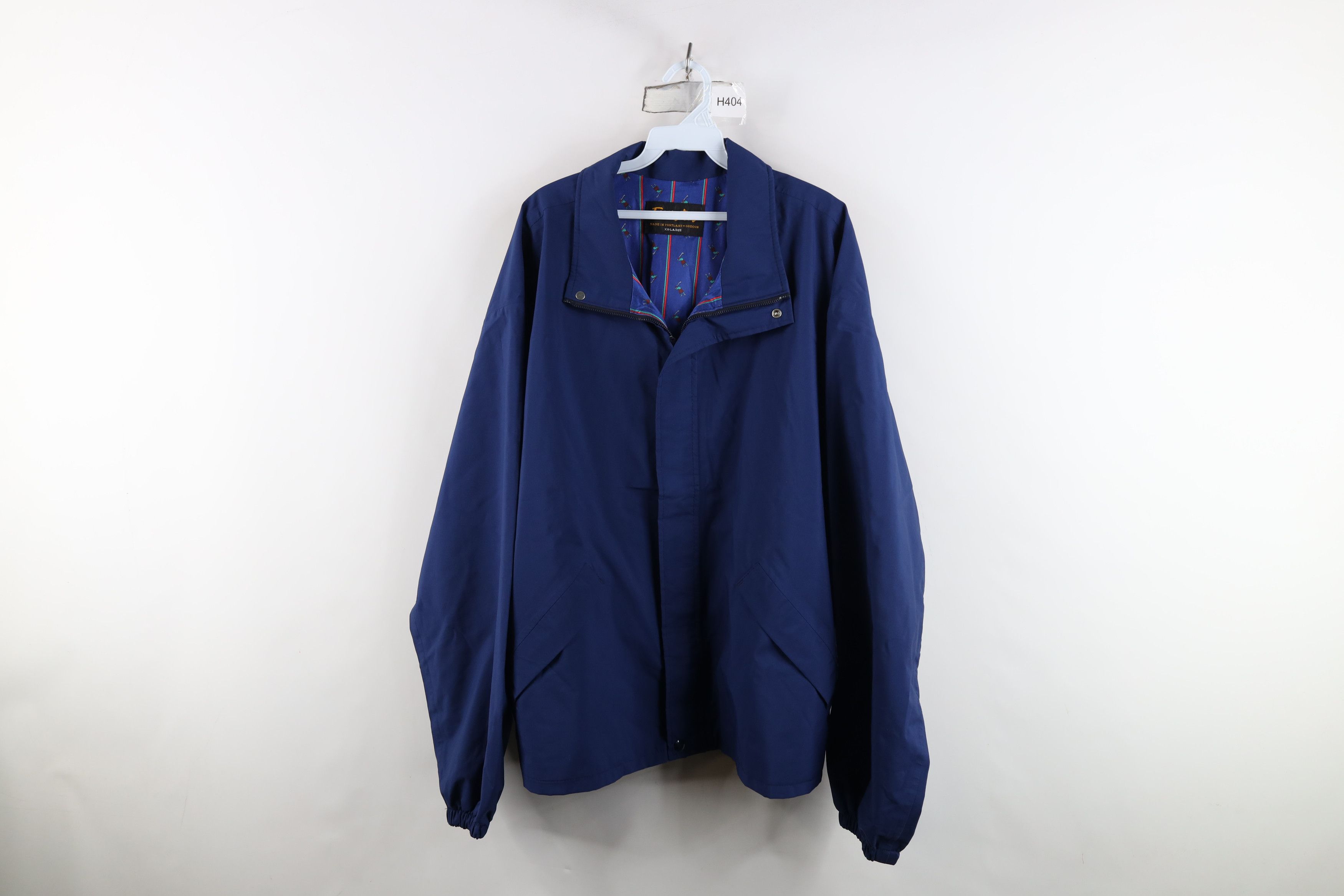 Vintage 90s Streetwear Goretex Rain Bomber Jacket Blue USA